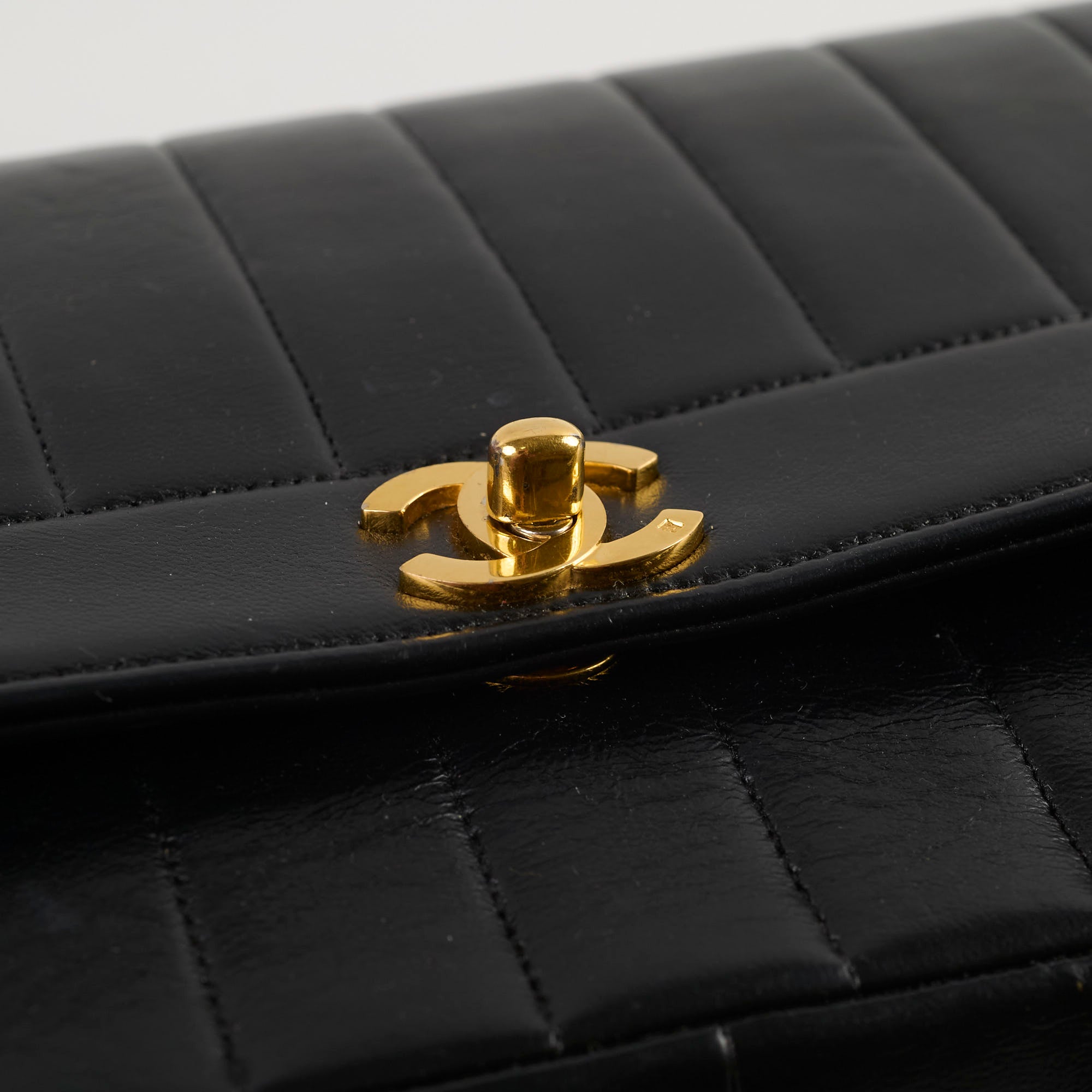 Authentic Chanel Vintage 1991-1994 Lambskin Mademoiselle Flap Bag in Black - Luxury Crossbody Purse for Women, Perfect for Date Night & Special Occasions