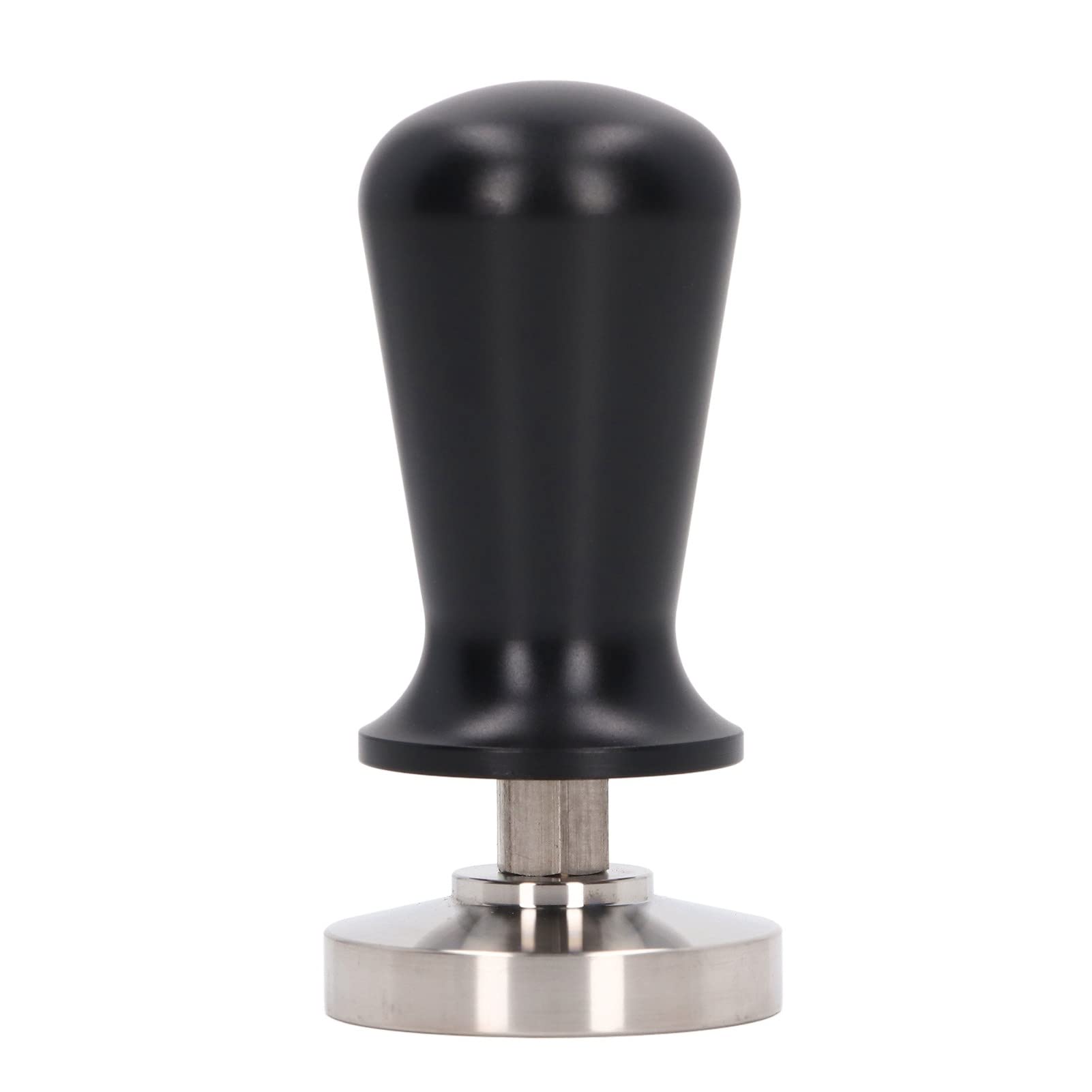 Stainless Steel Espresso Coffee Tamper 53mm - Professional Barista Coffee Powder Press Tool for Home & Coffee Shops - Perfect for Espresso Machine Tamping & Latte Art Preparation (Black, 2.1 Inch)