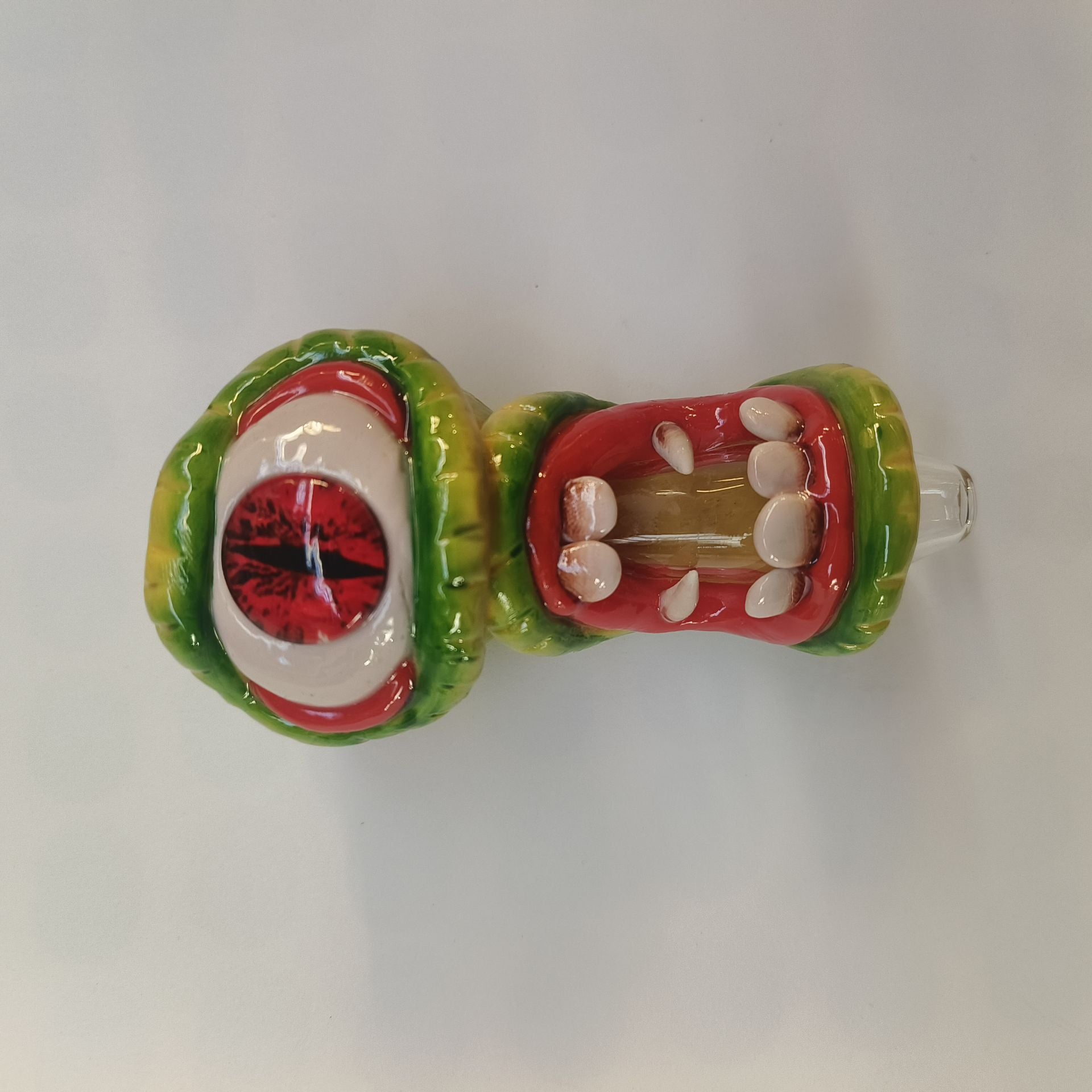 Cthulhu Giant Eye Spoon Pipe - Cute Glass Water Pipe for Smoking | Lightweight & Durable | Perfect for Home Use, Parties, and Gifts