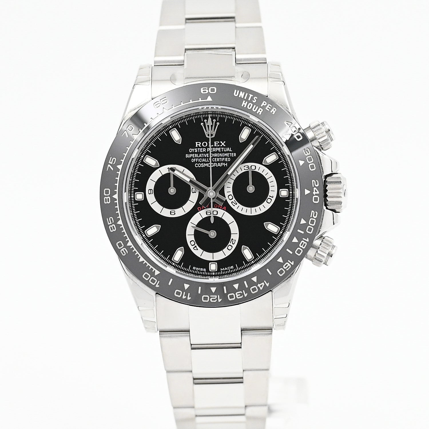 Authentic Rolex Cosmograph Daytona 2018 Men's Luxury Watch - Stainless Steel, Black Dial, Chronograph - Perfect for Business, Gifting & Special Occasions