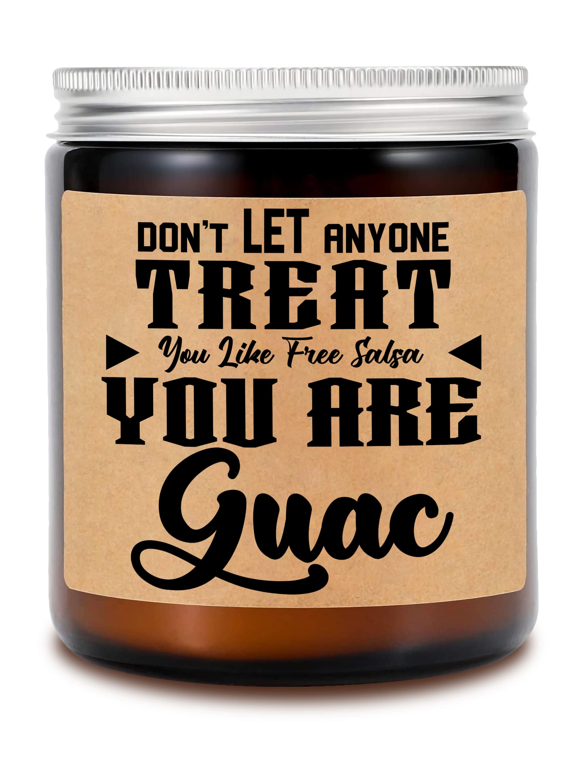 Funny Coworker Gift - You Are Guac Not Free Salsa Soy Candle - Lavender Scented Soy Wax Candle for Office Desk, Birthday Gifts & Stress Relief