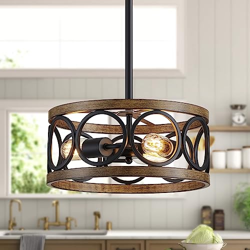 Black Drum Pendant-3 Light