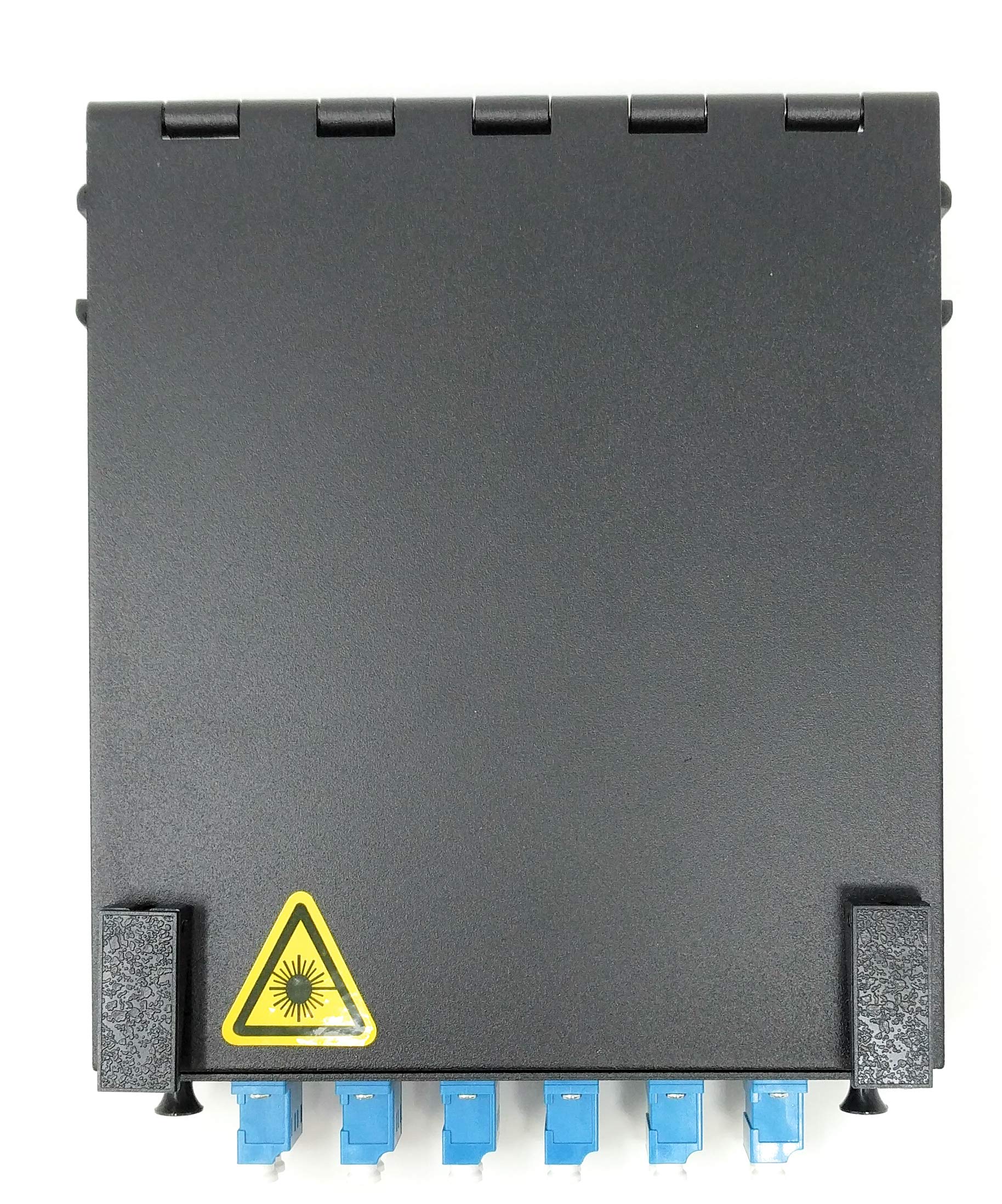 Ultra Spec Wall Mount Fiber Enclosure with Spool - 6 Port LC-UPC Singlemode Duplex LGX Panel | Ideal for Data Centers, Telecom Rooms & Network Installations