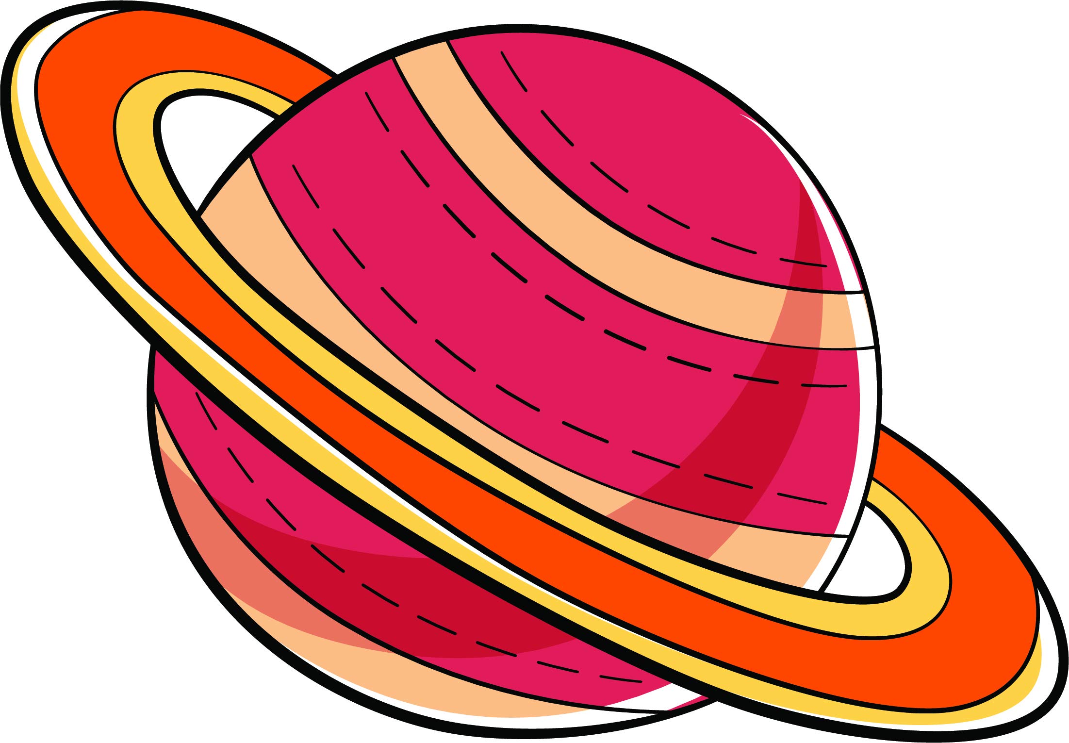 Colorful Solar System Planets Vinyl Stickers for Kids - Space Themed Nursery Decor, Classroom Science Learning, Saturn Jupiter Earth Moon Decals for Bedroom Walls, Laptops & Water Bottles