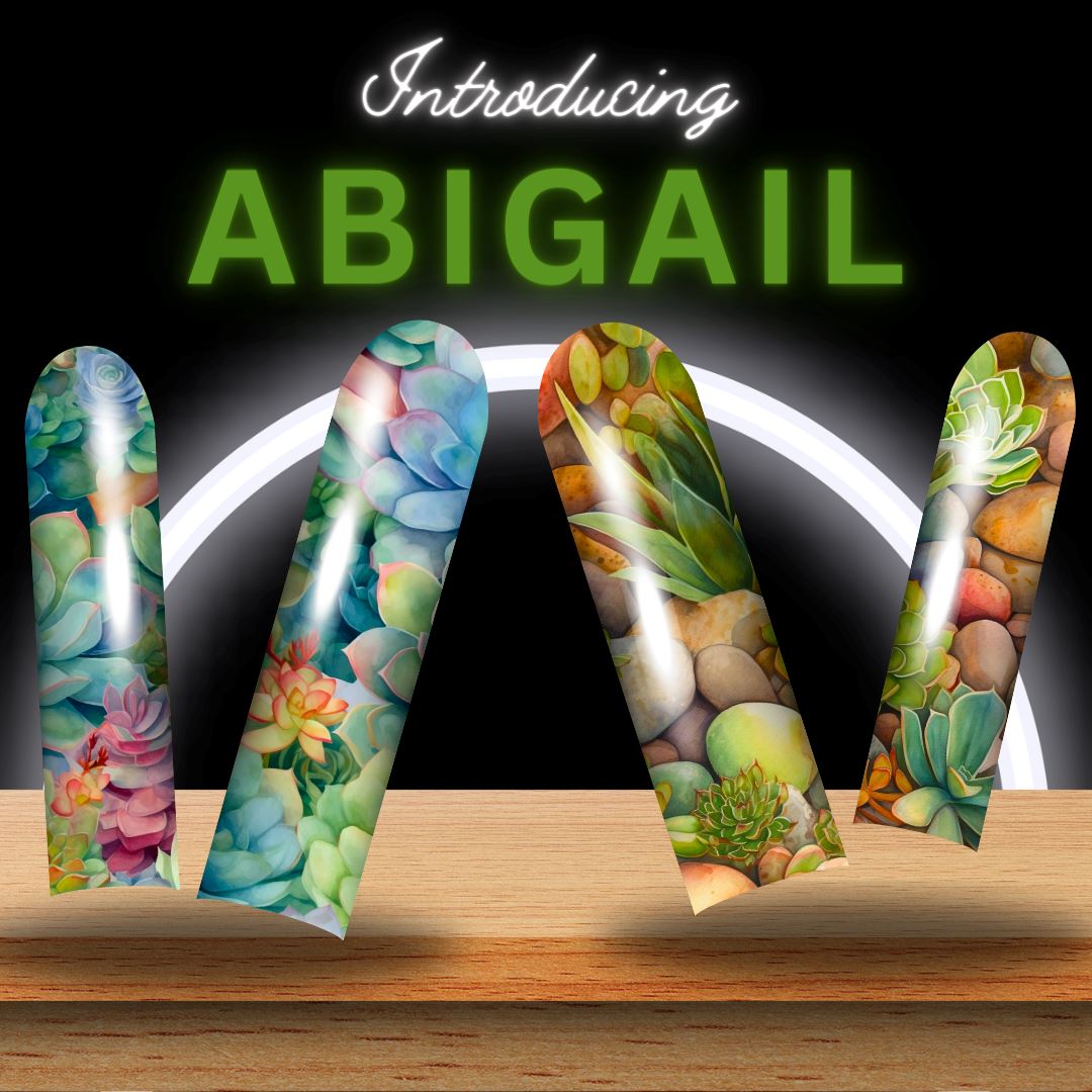 Abigail Nail Art Skin - Professional Nail Stickers for Manicure & Pedicure | Waterproof & Long-Lasting | Perfect for Home Nail Care, Salon Use, and Special Occasions