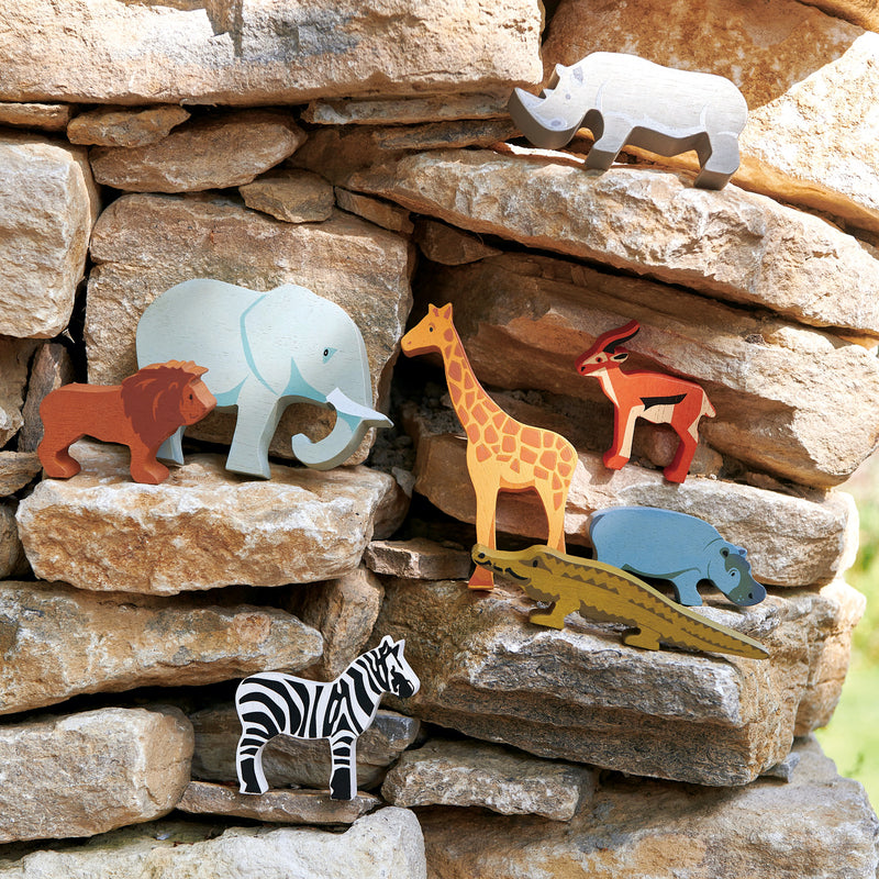 Handmade Wooden Hippo Figurine - Unique Home Decor & Gift for Animal Lovers - Perfect for Bookshelf Display, Nursery Decor, or African-Themed Collections