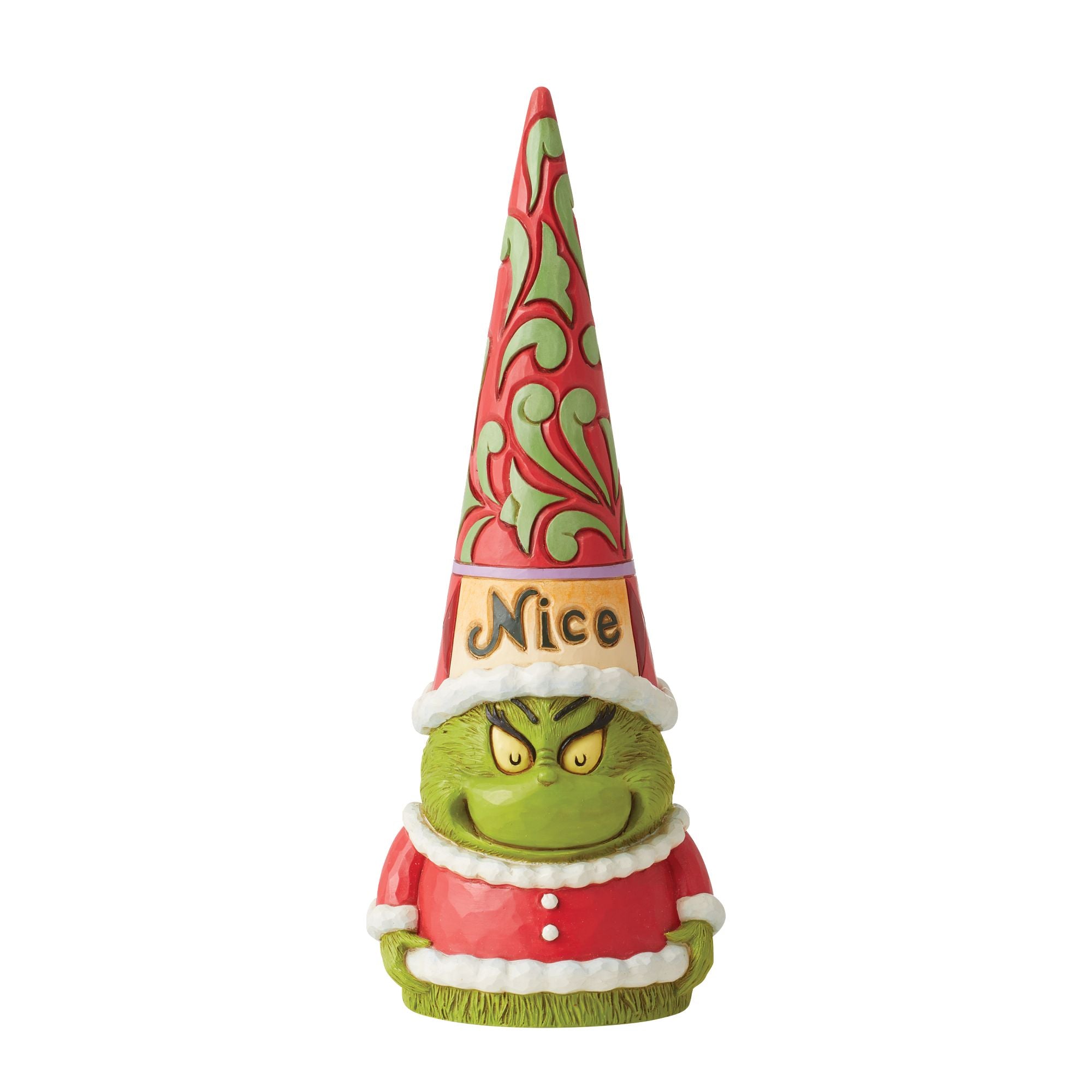 Naughty or Nice Grinch Gnome - Festive Christmas Decoration for Home, Office & Holiday Parties