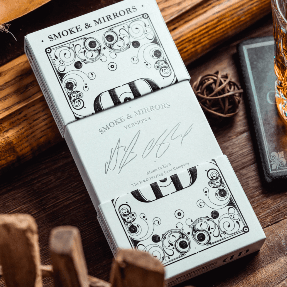Smoke & Mirrors Deluxe Edition Playing Cards – Premium Deck for Magic Tricks, Cardistry & Collectors – Perfect for Performances, Practice & Gifts