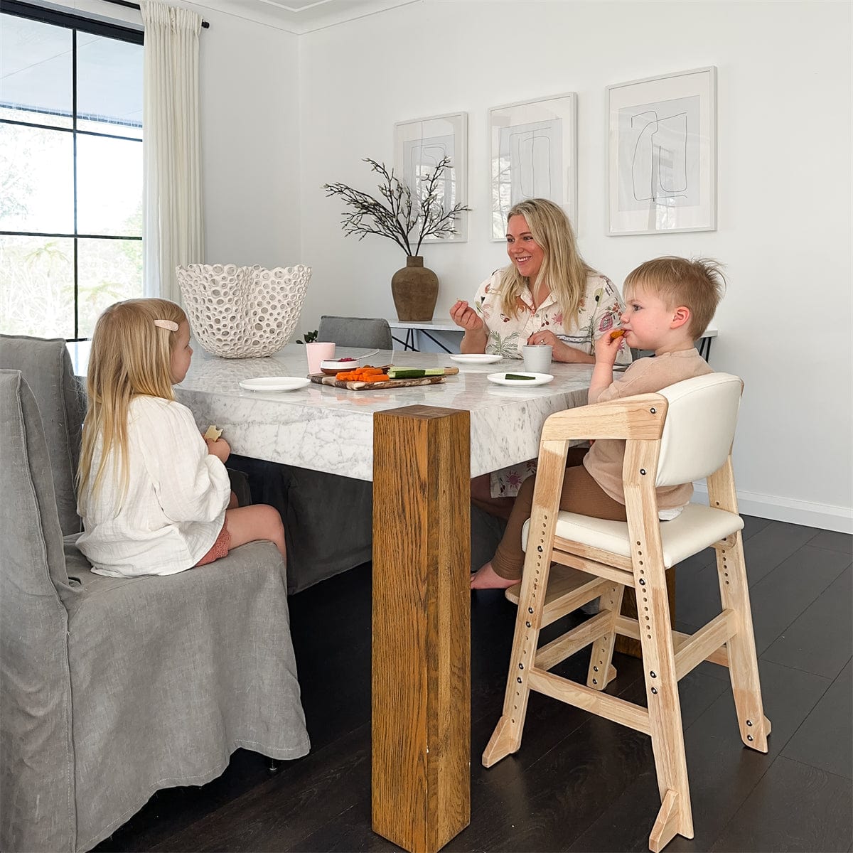 Aurora Adjustable Toddler Dining Chair with Safety Straps - High Chair for Babies & Kids - Perfect for Home, Restaurants, and Travel