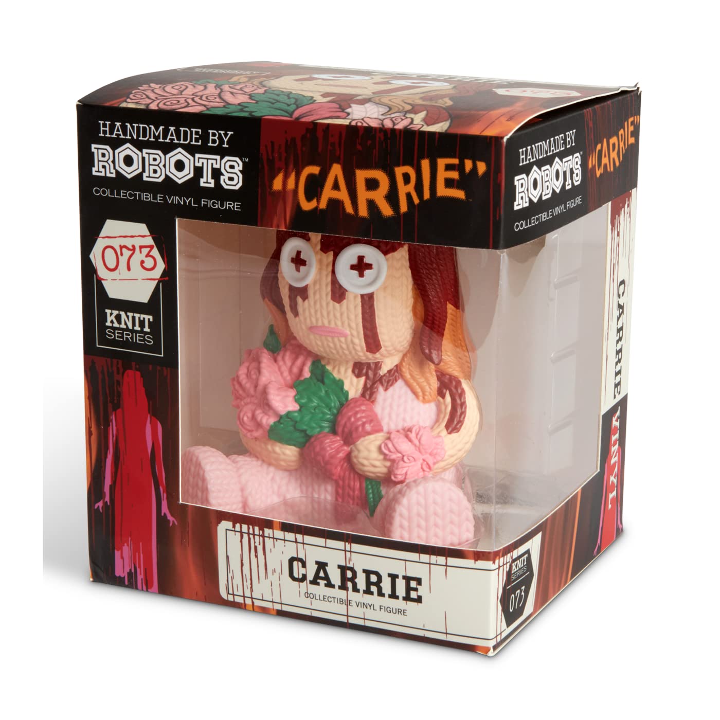 Handmade by Robots - Carrie #073 | Unique Robot-Crafted Collectible for Home Decor & Gift Giving