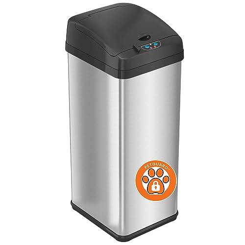 Black, Silver 13 Gal With Pet Lock