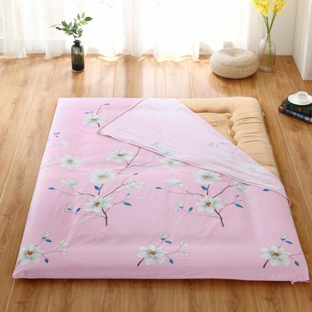 SATATAM Cotton Mattress Cover for Tatami - 135x200cm (53x79 inch) Bedspread Floor Mat, Breathable & Washable - Perfect for Japanese Style Bedrooms, Guest Rooms, and Floor Sleeping