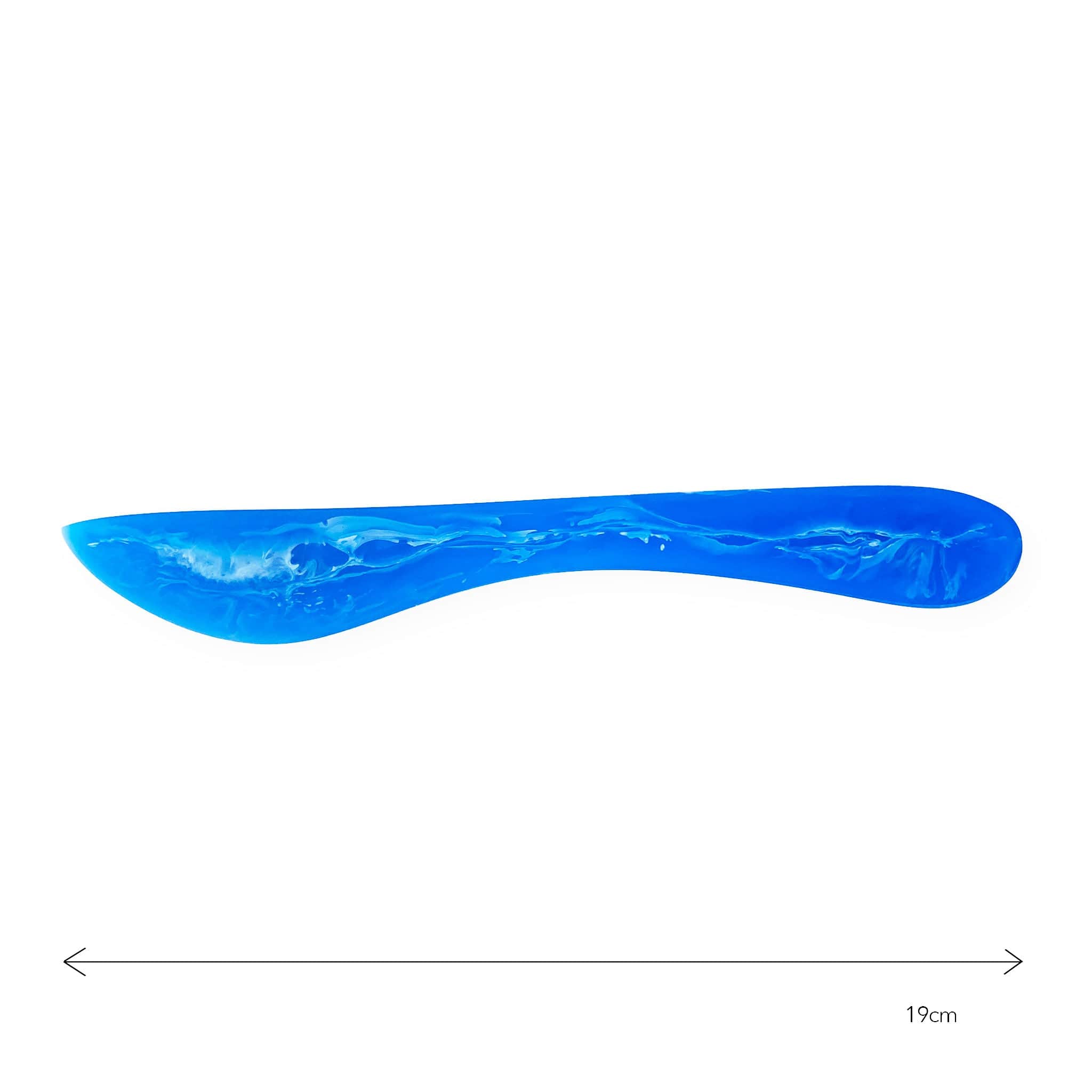 Resin Swirl Knife - Handcrafted Sky Blue Pattern Pocket Knife | Perfect for Camping, Hiking & Outdoor Adventures