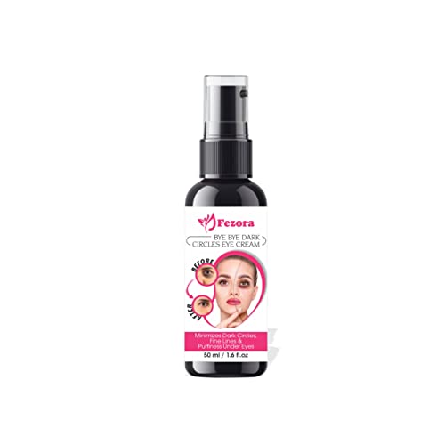FEZORA Dark Circle Eye Cream with Vitamin K & 0.1% Retinal - Under Eye Treatment for Dark Circles & Fine Lines | 50ml Pack of 1 | Anti-Aging Eye Care for Women | Perfect for Night Routine & Travel Skincare
