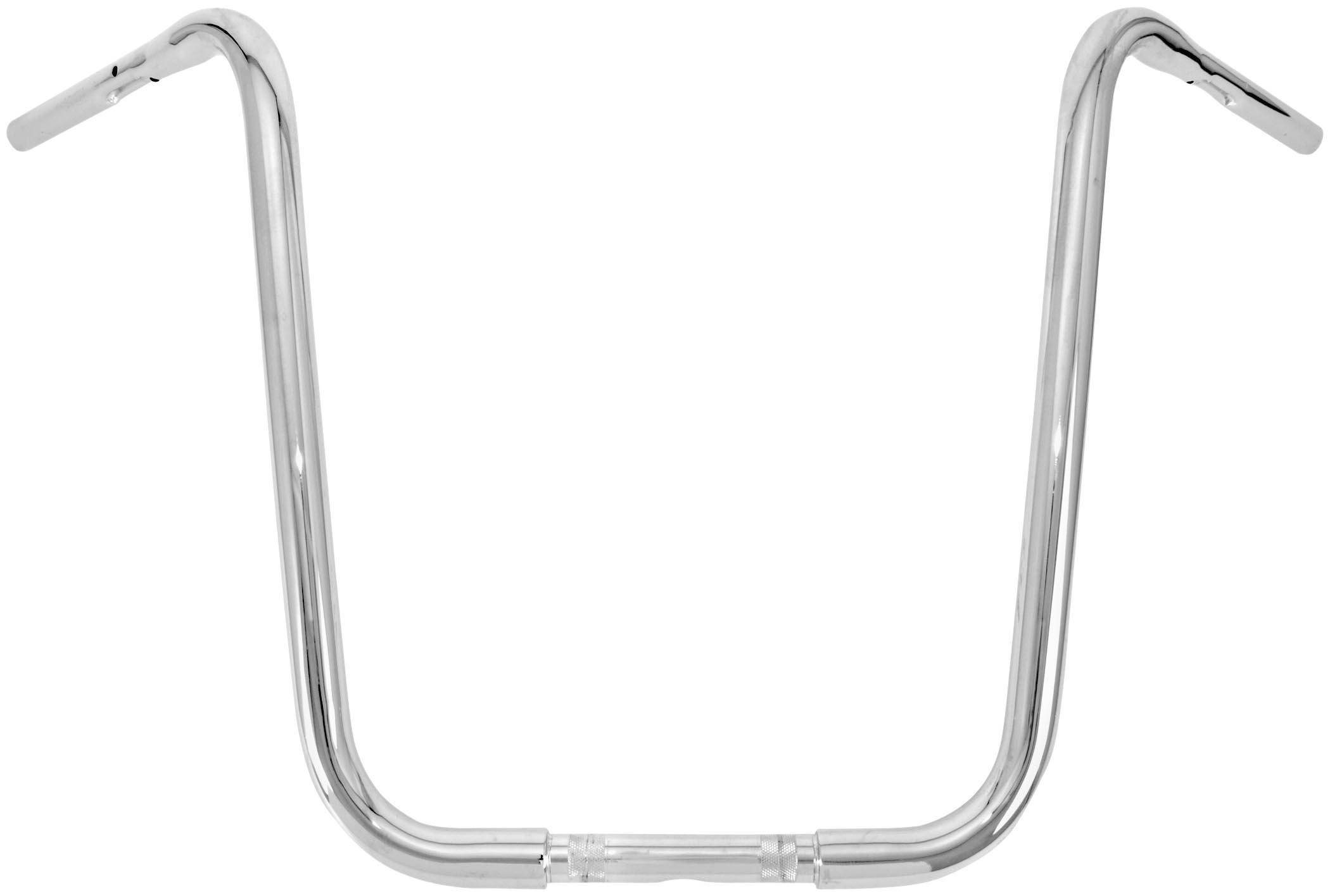 Burly Brand 20 Inch Gorilla Chrome Ape Hanger Handlebars for Harley Davidson Motorcycles - Heavy Duty Custom Bike Handlebars for Chopper and Cruiser Motorcycle Riders