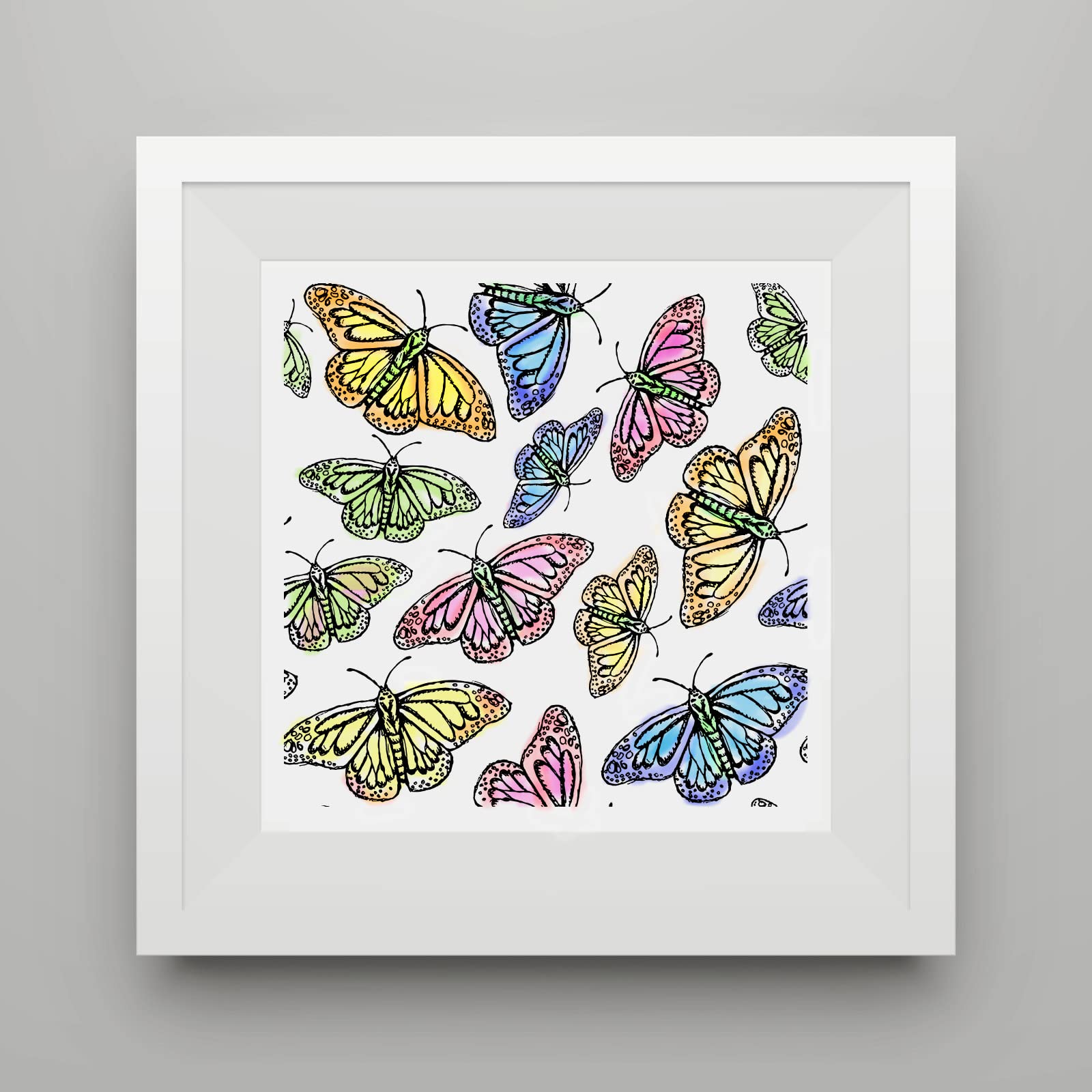 Butterfly Clear Stamps for Card Making - Transparent Silicone Rubber Stamps with Flying Butterfly Design - Perfect for DIY Scrapbooking, Photo Album Decorations, Wedding Invitations & Handmade Greeting Cards