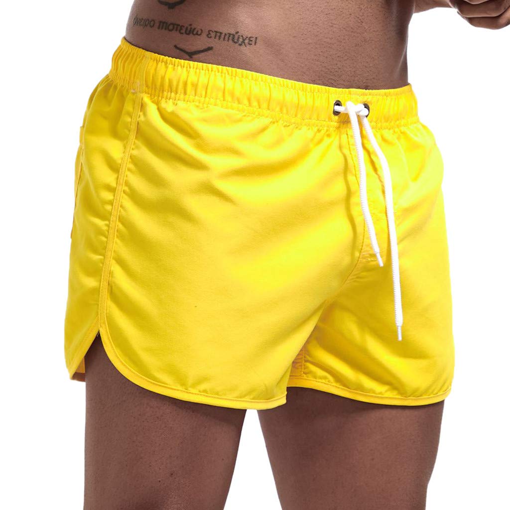 Men's Summer Beach Shorts - Quick Dry Swim Trunks with Surfing & Swimming Design for Outdoor Activities, Pool Party, and Vacation Wear