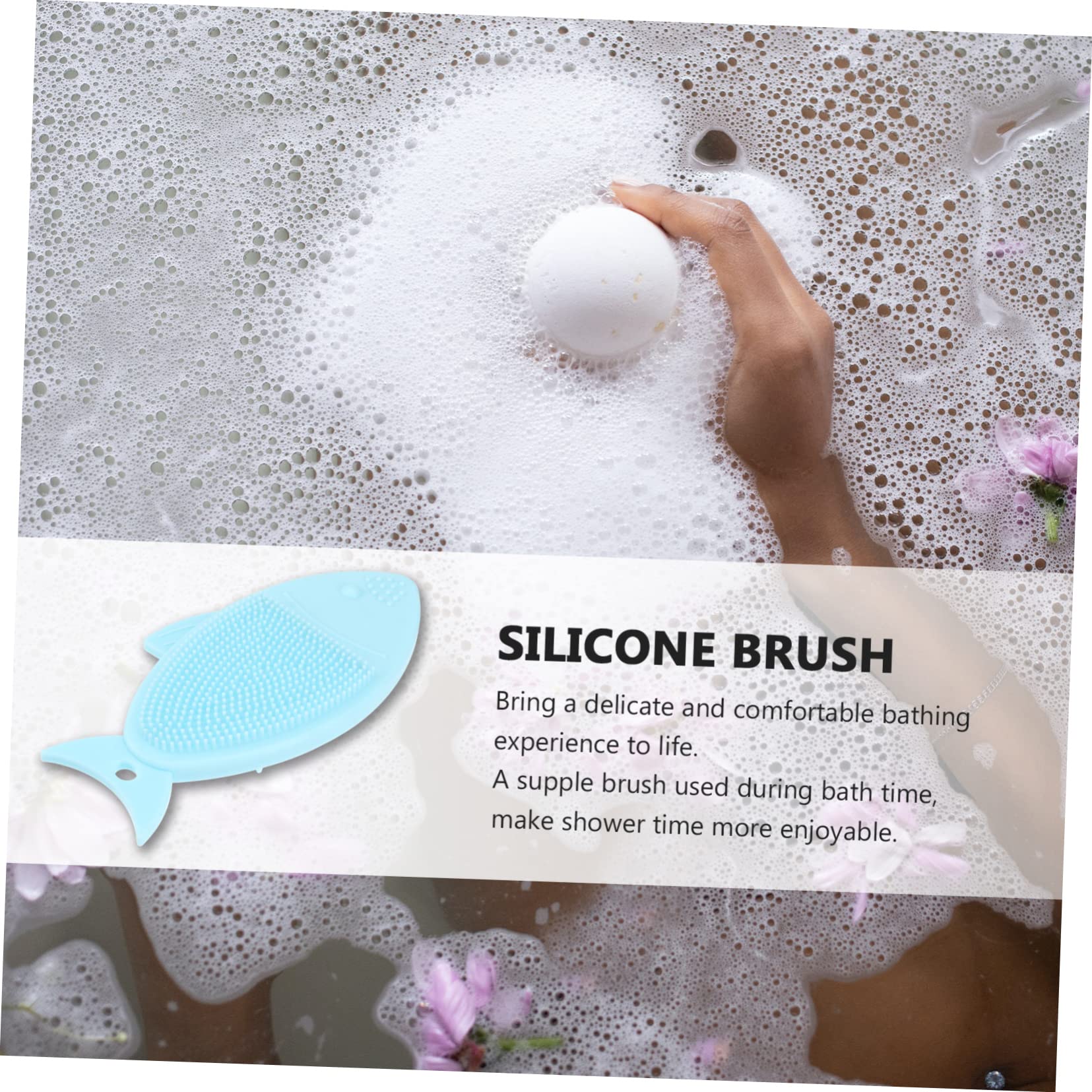 Minkissy 3 Pack Fish-Shaped Silicone Body Scrubber - Exfoliating Massage Brush for Face & Back, Gentle Skin Cleansing Gloves - Perfect for Shower, Spa & Skincare Routine