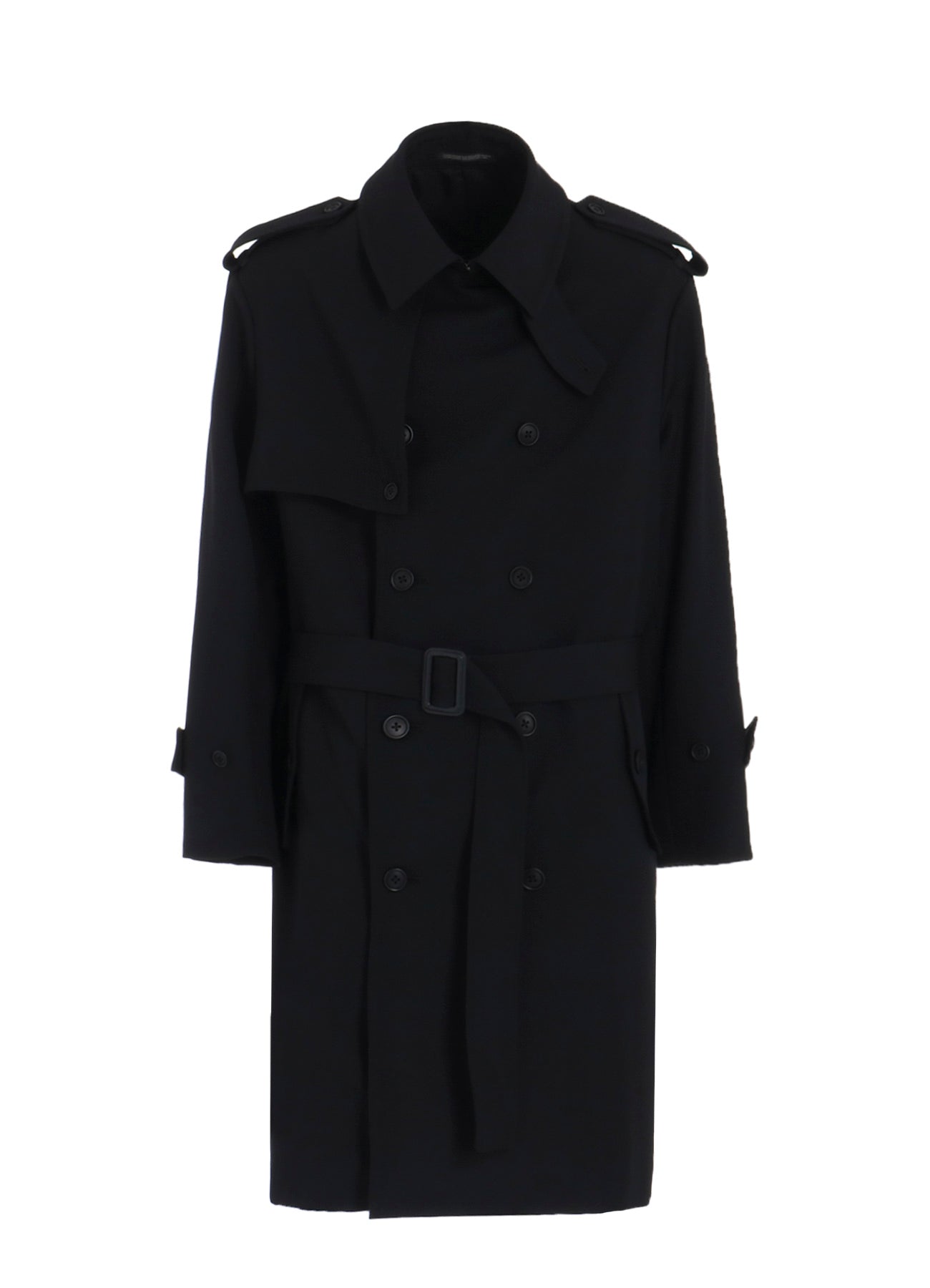 2/60 Wool Gabardine Short Trench Coat for Women - Classic Water-Resistant Fall & Spring Outerwear | Perfect for Office, Travel & Casual Wear