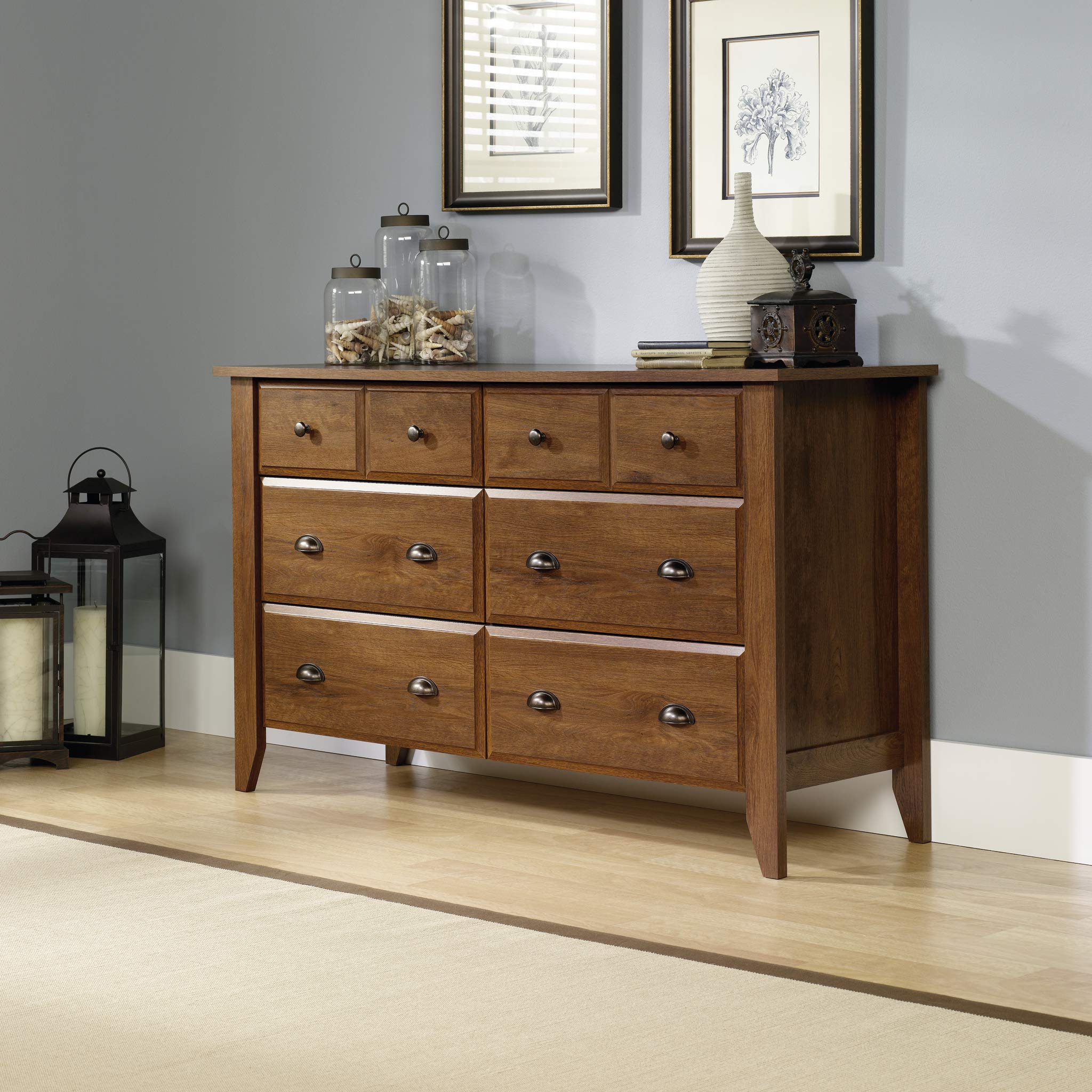 Sauder Shoal Creek 6-Drawer Bedroom Dresser - 60