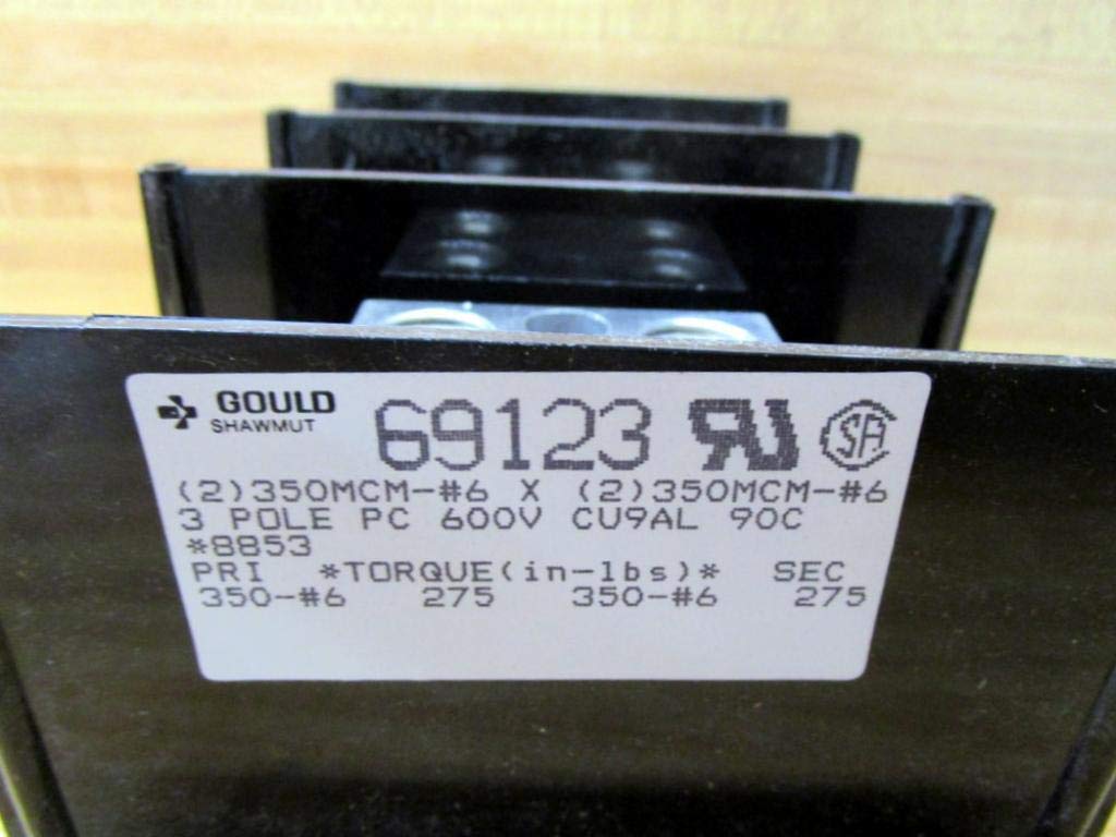 Gould 69123 Power Distribution Block - Heavy Duty Electrical Panel for Industrial & Commercial Use | Easy Installation & Reliable Power Distribution for Machinery, Equipment & Control Panels