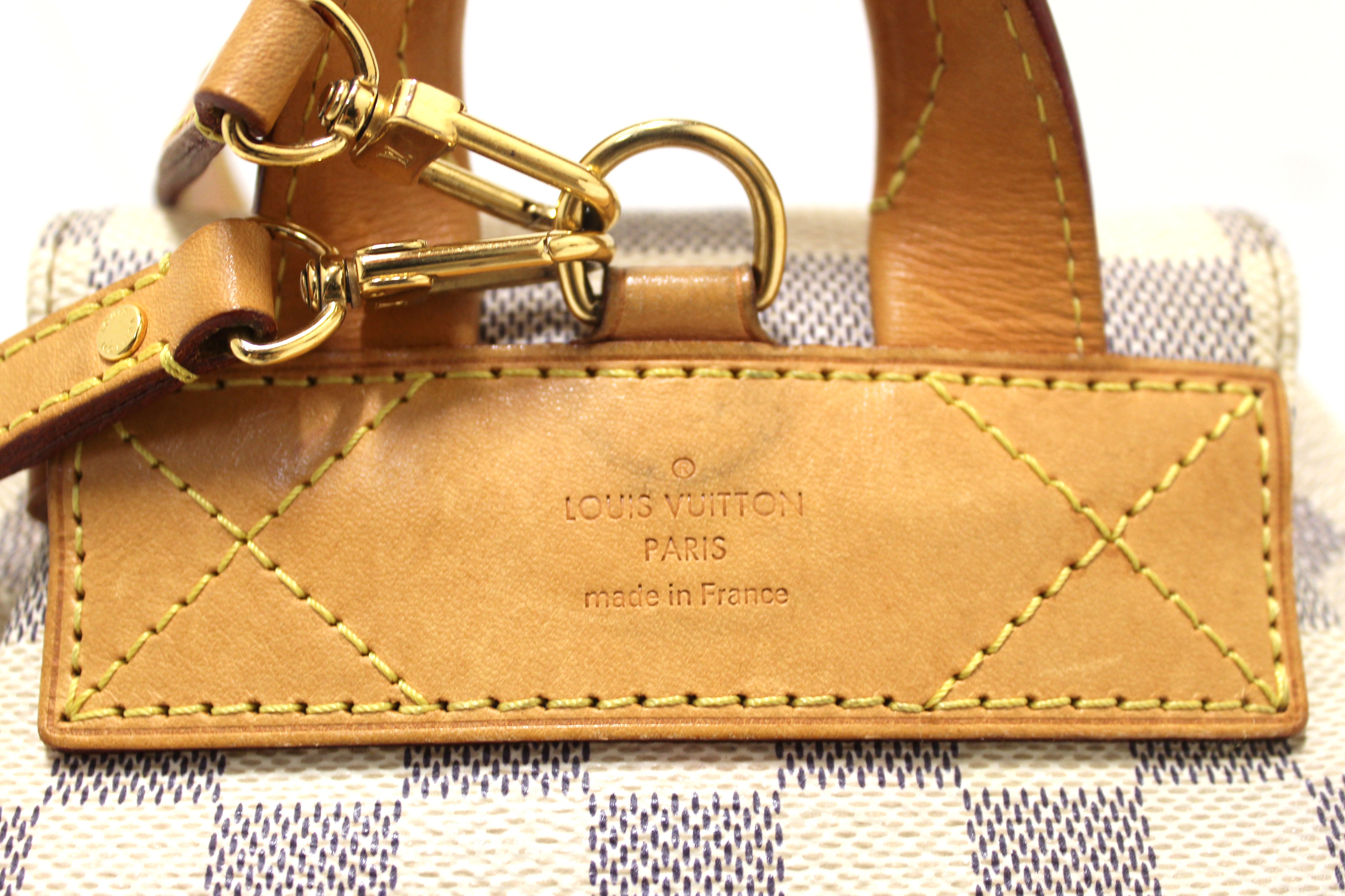 Authentic Louis Vuitton Damier Azur Canvas Sperone BB Backpack for Women - Luxury Designer Handbag for Travel, Work & Everyday Use