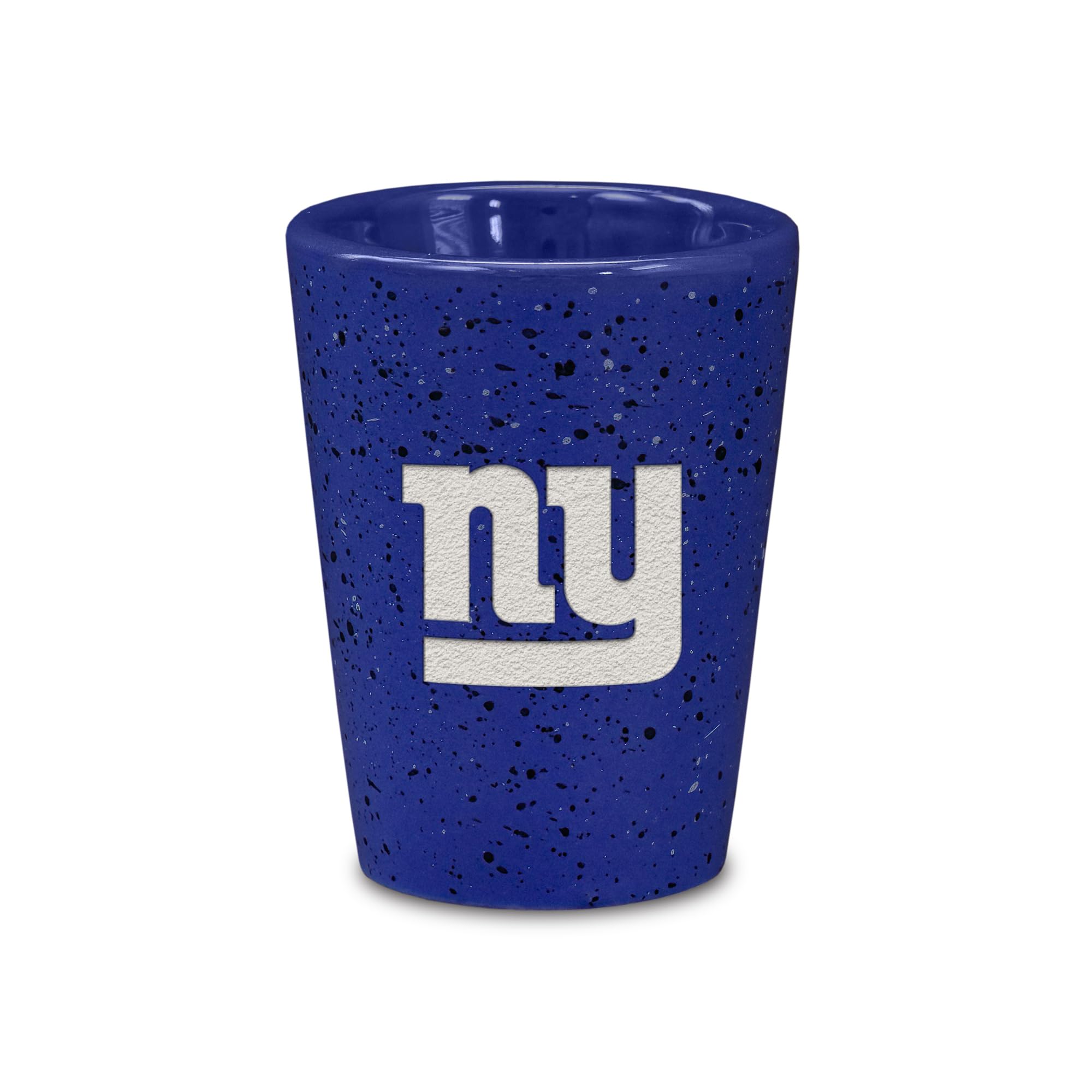 NFL Team Logo 2oz Ceramic Shot Glass - Laser Engraved in Official Team Colors - Perfect for Football Fans, Game Day Parties & Sports Bar Decor