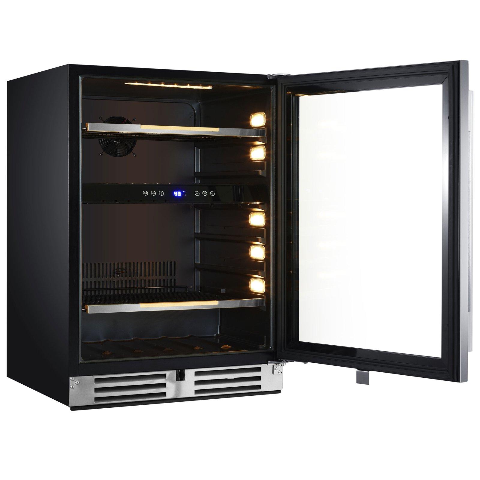 Avanti ARFSE55R3S 125 Can Elite Series Beverage Center - Compact Refrigerator for Beer, Soda & Energy Drinks - Perfect for Home Bar, Office, or Man Cave