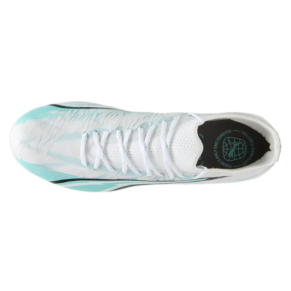 PUMA Women's Ultra Ultimate Rush Firm Ground Soccer Cleats - White (Size 8.5 M) - Lightweight Football Shoes for Artificial Turf & Outdoor Matches - Perfect for Training, Games & Competitive Play
