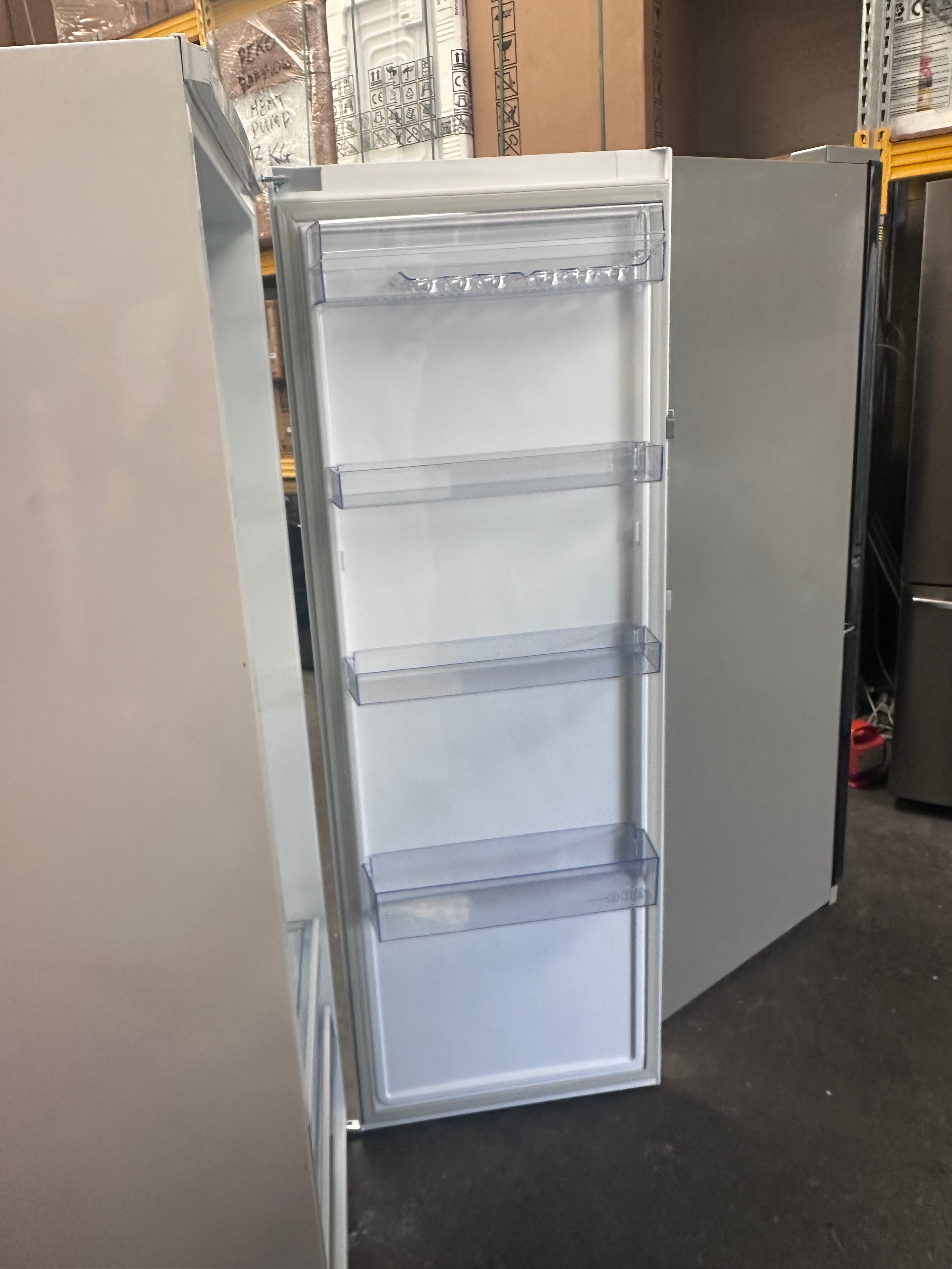 Beko 351L BAF369W Upright All Fridge - Energy Efficient Large Capacity Refrigerator for Home & Restaurant Use [Factory Second]