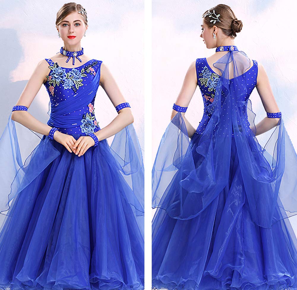 Elegant Women's Sleeveless Ballroom Dance Dress for Performance & Competition - Perfect for Latin, Swing, and Social Dancing Events