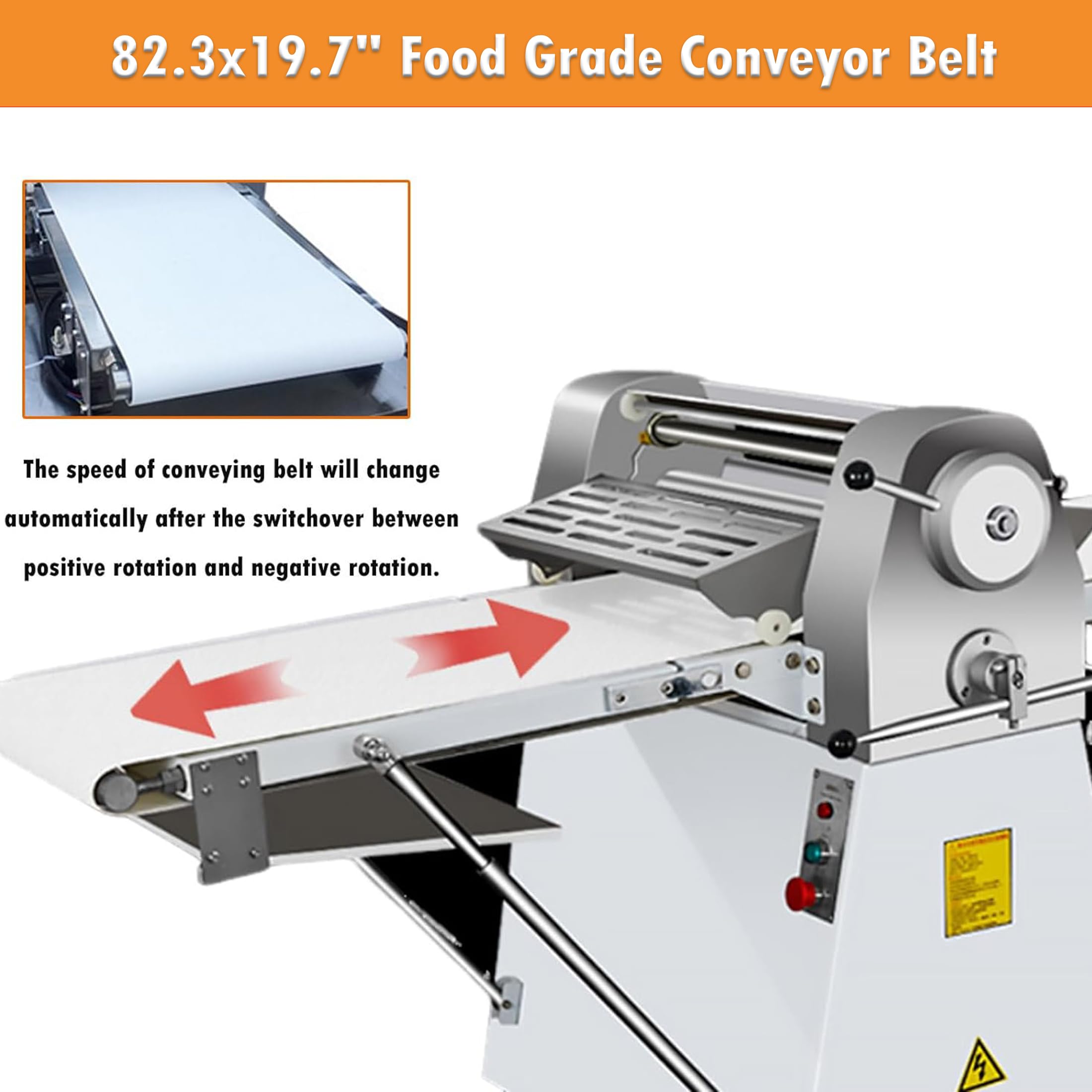 INTSUPERMAI Commercial Dough Sheeter Machine - 88.59