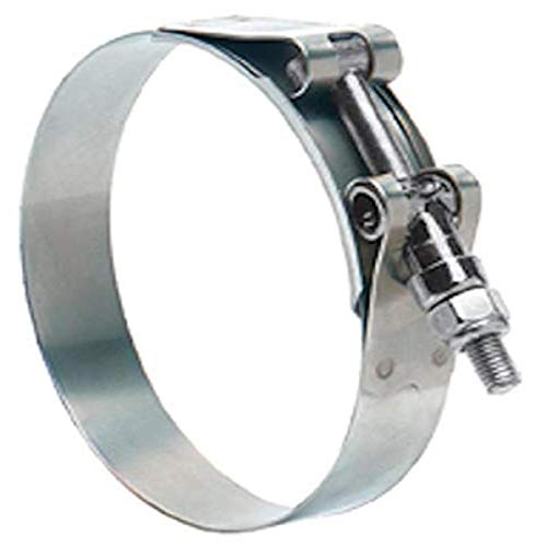 Ideal-Tridon 30020 Series Stainless Steel 201/301 T-Bolt Hose Clamps - Heavy Duty Channel Bridge Clamps (Pack of 10) - 72 SAE Size, 79.5mm-87.4mm Hose OD Range - Perfect for Automotive, Marine & Industrial Applications