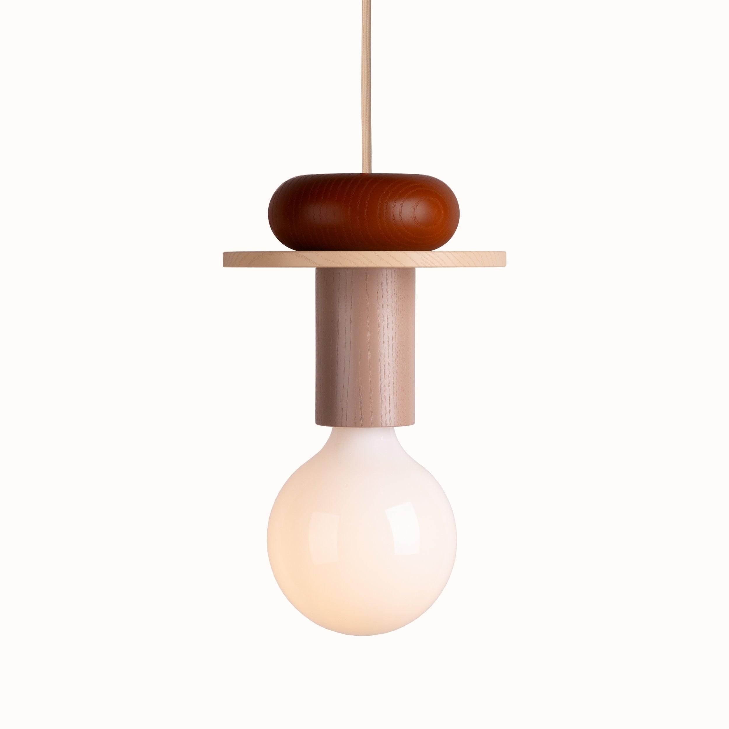 Modern Geometric Building Blocks Pendant Lamp - Handmade Wooden Hanging Light Fixture for Dining Room, Kitchen Island, Living Room & Bedroom Decor
