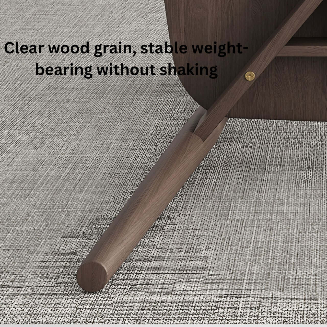 Premium Solid Walnut Oak Wood Dining Chair - Handcrafted Luxury Single Seat for Elegant Home Dining & Kitchen Decor