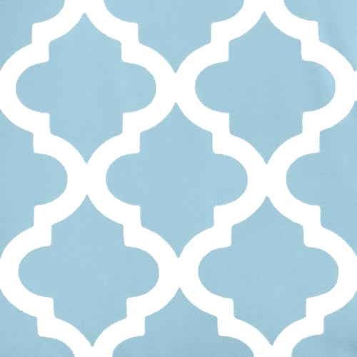 Quatrefoil Aqua Blue