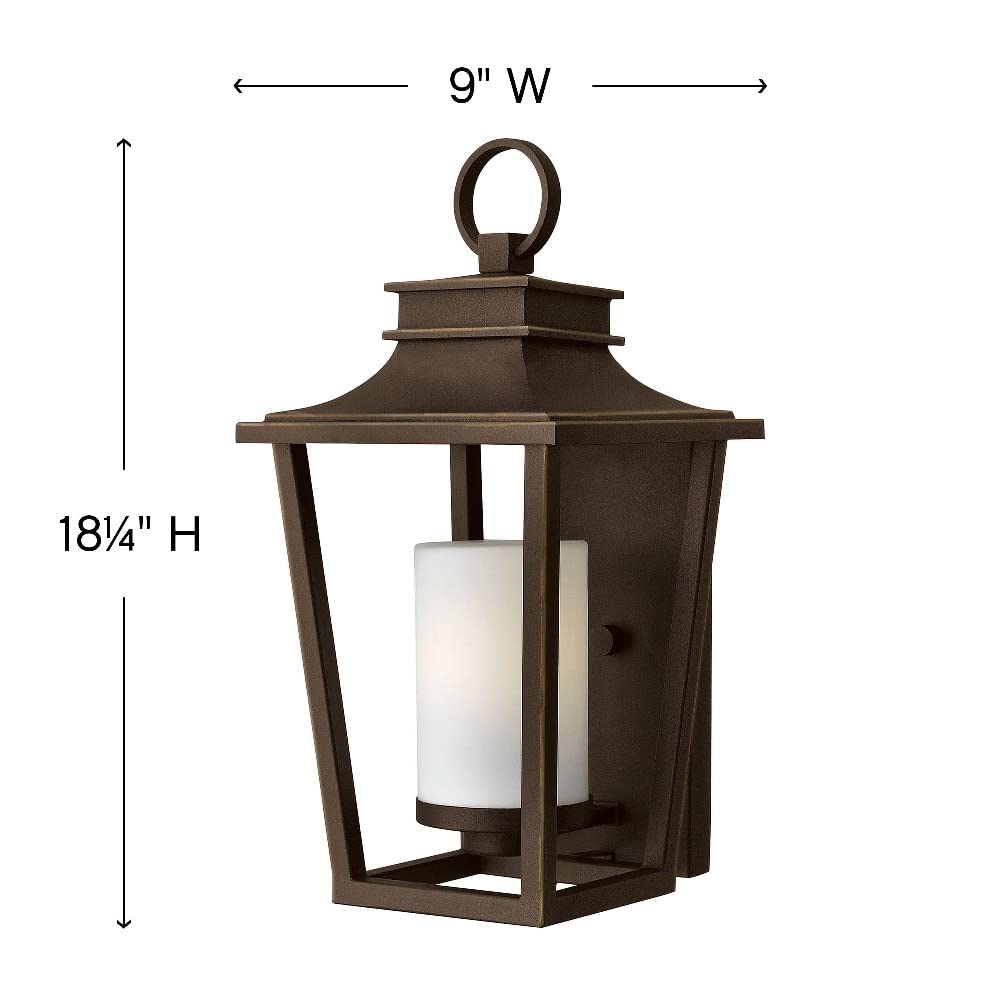 1 Light Small Outdoor Wall Lantern - Transitional Style 9