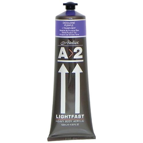 Premium A2 Lightfast Heavy Body Acrylic Paint - 120ml (4oz) Dioxazine Purple - Professional Artist Quality for Canvas, Fabric & DIY Crafts