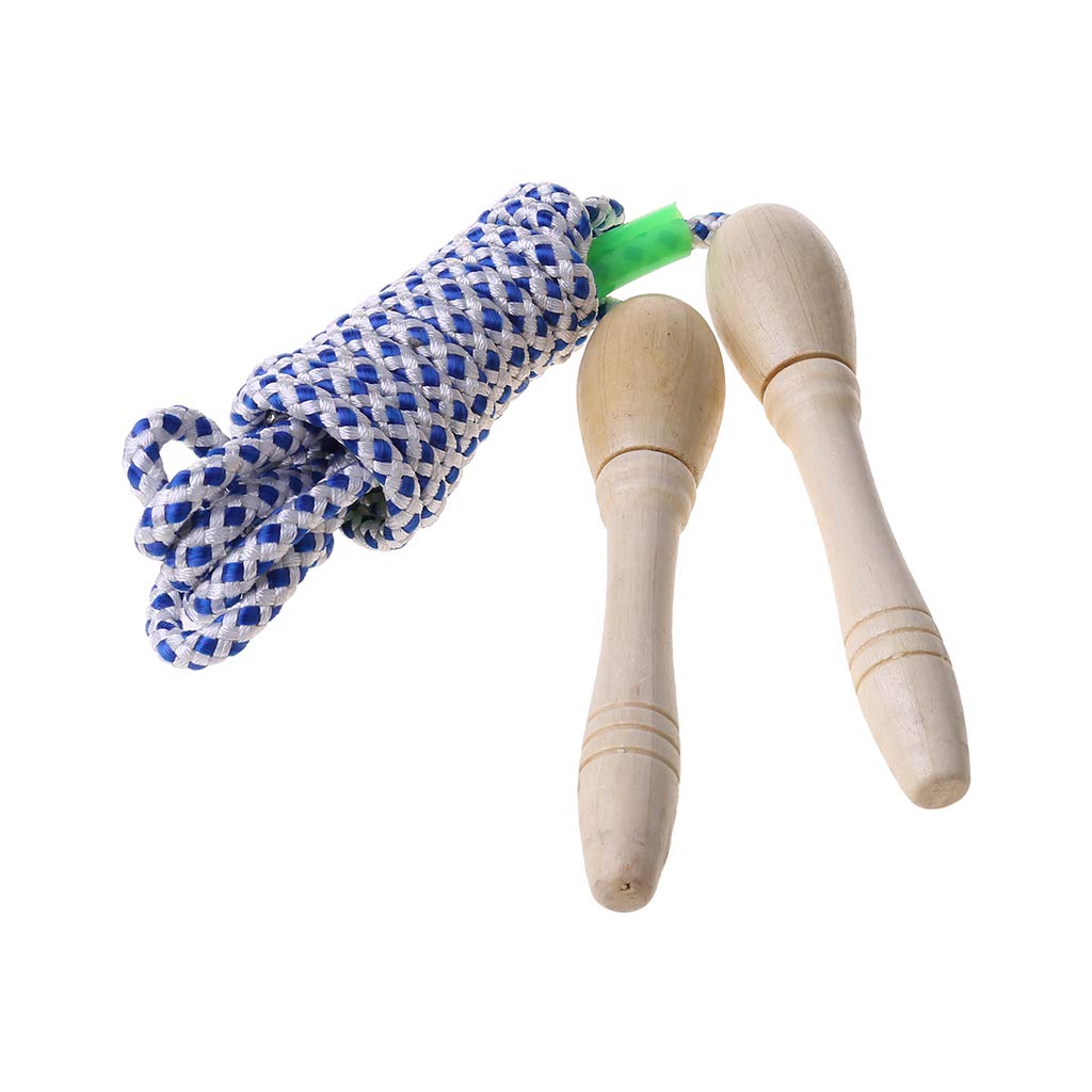 Beerty Jump Ropes - 2.8m Wooden Handle Skipping Rope for Exercise, Bodybuilding & Fitness Training - Ideal for Adults & Kids - Perfect for Home Workouts, Gym Training & Outdoor Sports Activities