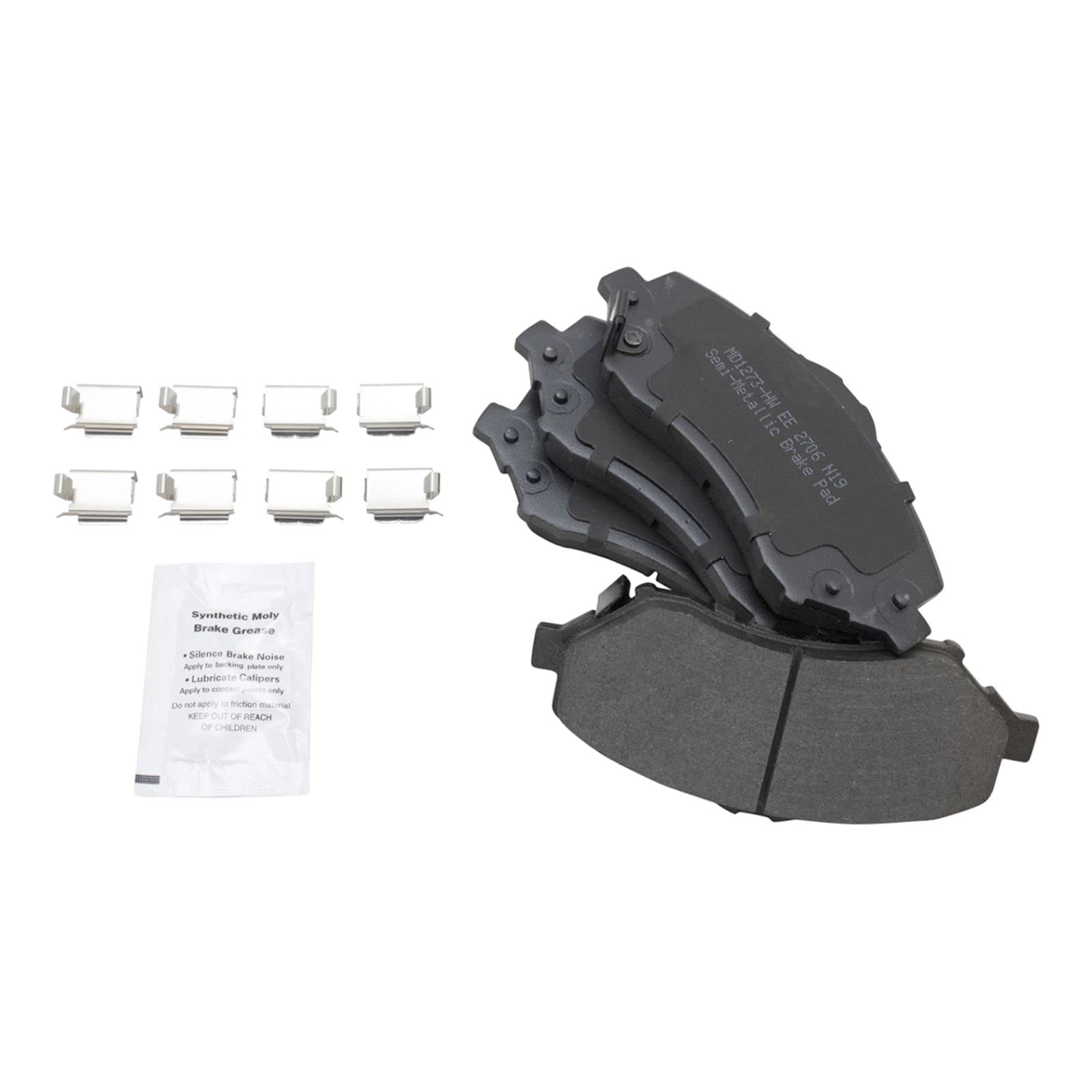 Premium Front & Rear Brake Pad & Rotor Kit - Semi-Metallic Brake Pads & Rotors Compatible with 2007-2018 Jeep Wrangler JK - Perfect for Off-Roading & Daily Driving