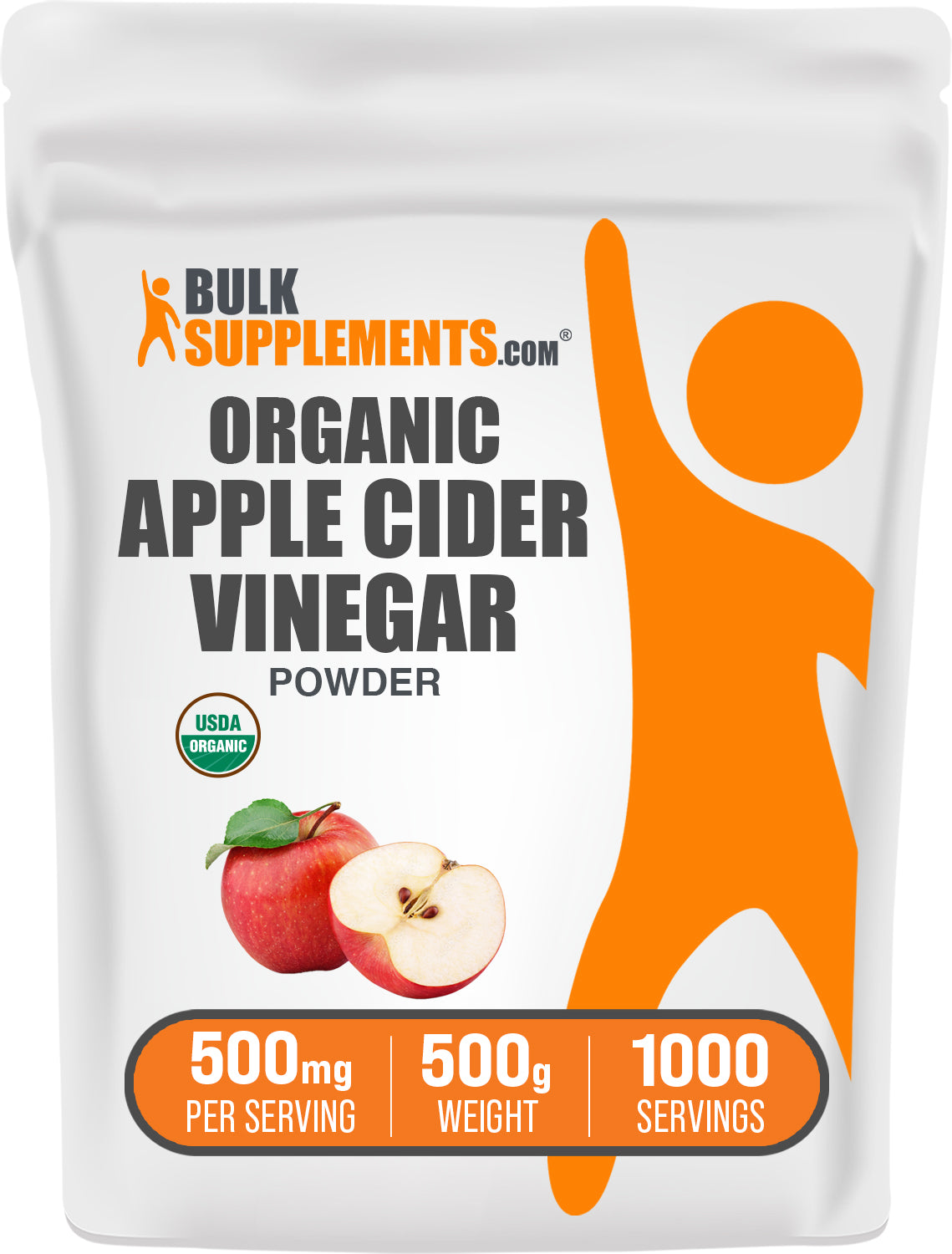 Organic Apple Cider Vinegar Powder - Raw, Unfiltered & Gluten-Free - Supports Digestion & Weight Loss - Perfect for Smoothies, Detox Drinks & Salad Dressings