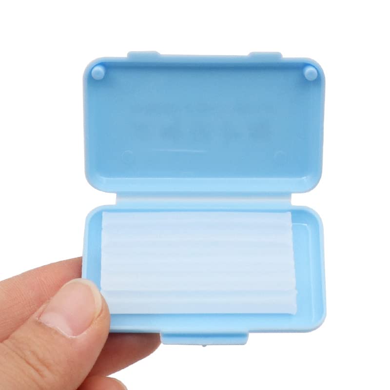 10pcs Orthodontic Wax for Braces - Dental Wax for Gum Irritation Relief, Teeth Protection & Oral Care - BPA Free Ortho Wax (Orange) - Perfect for Braces Pain Relief & Comfort While Eating/Speaking