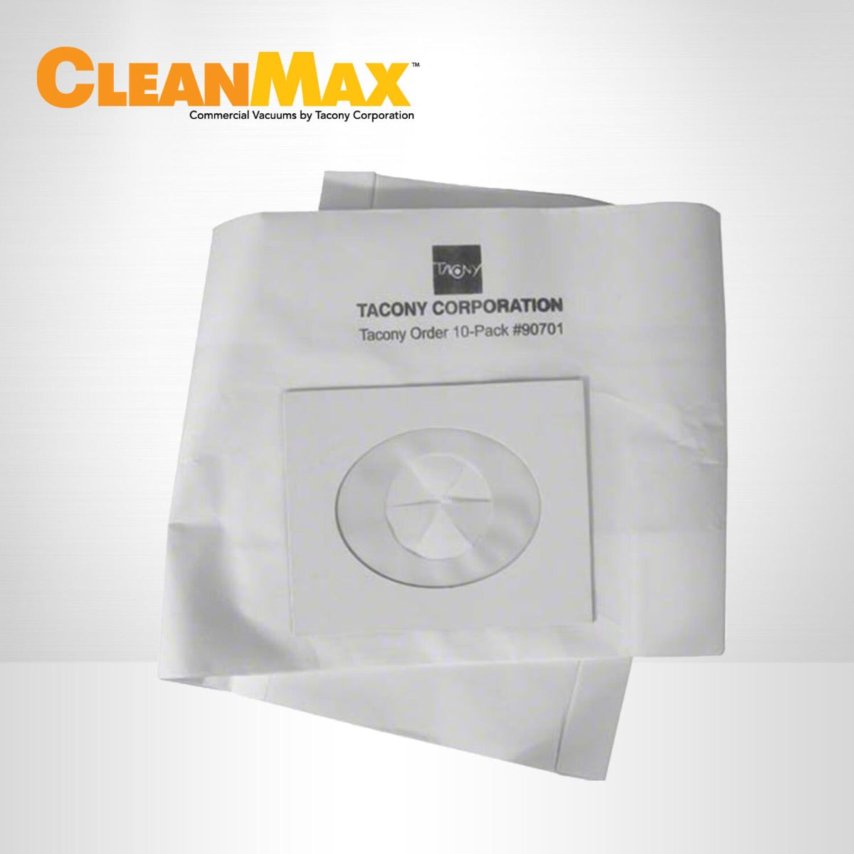 CleanMax Disposable Wide Area Vacuum Bags (90701) - 10 Pack - Heavy Duty Dust Bags for Upright & Canister Vacuums - Perfect for Pet Hair, Allergies & Large Area Cleaning