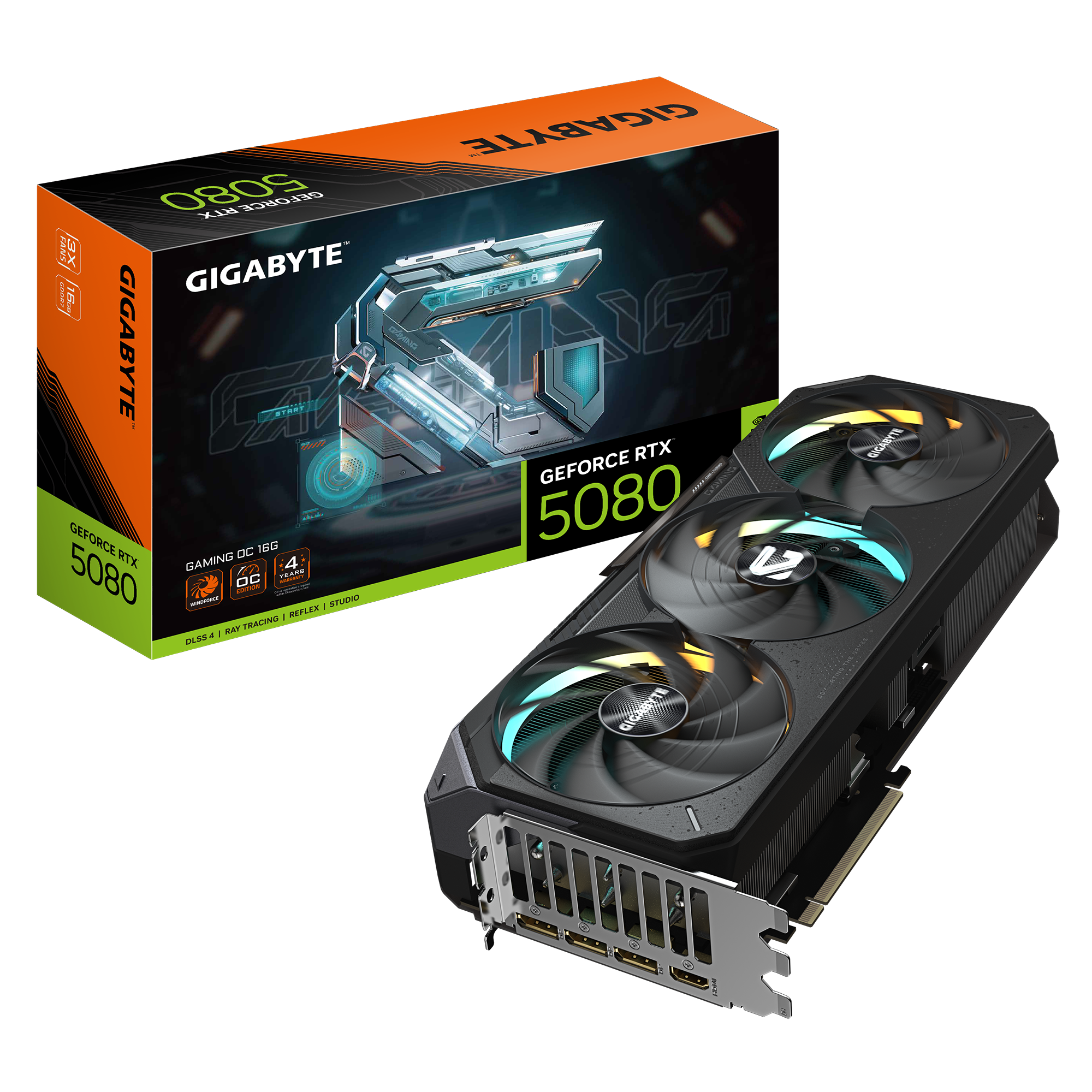 Gigabyte GeForce RTX 5080 Gaming OC 16GB GDDR6 Graphics Card - High Performance GPU for 4K Gaming, VR, Streaming & Content Creation