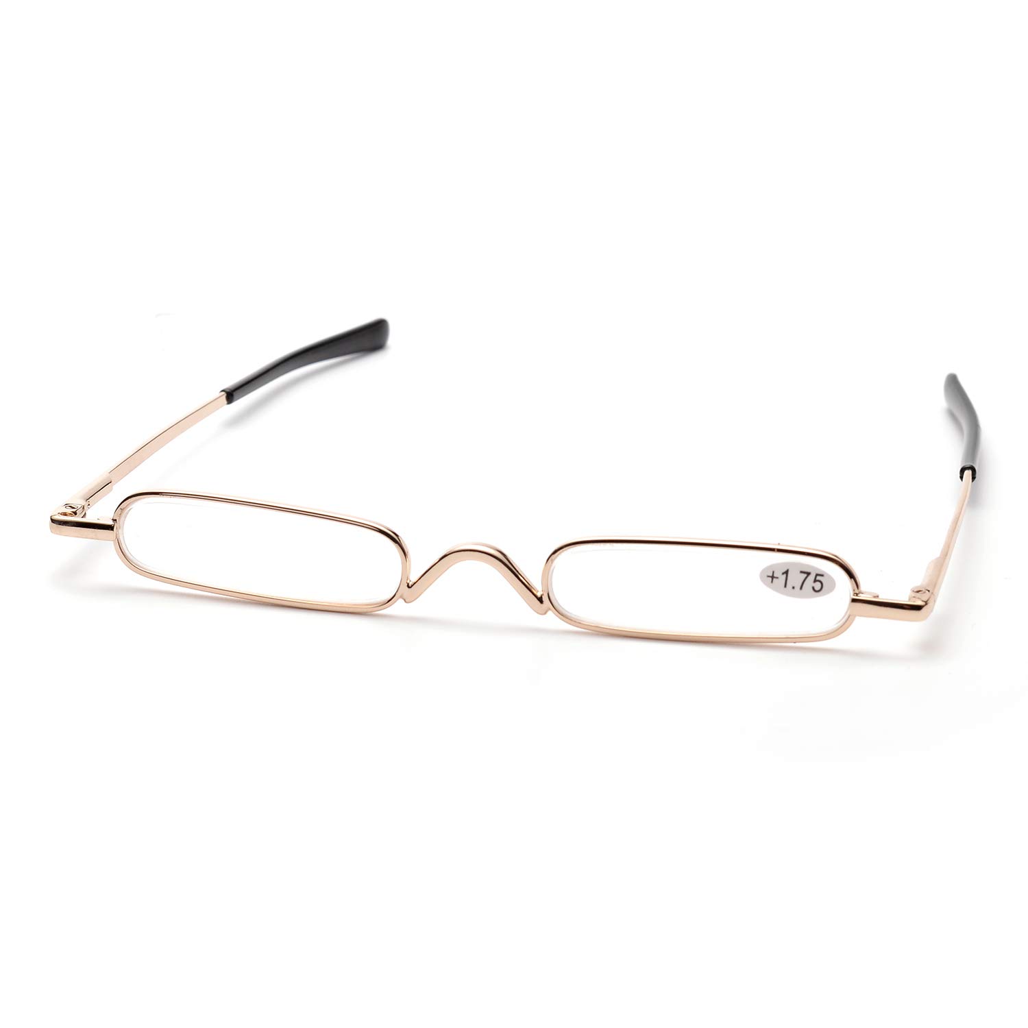 ZUVGEES Lightweight Mini Reading Glasses - Compact Slim Readers with Pen Clip & Portable Tube Case - Perfect for Travel, Office, and Everyday Use