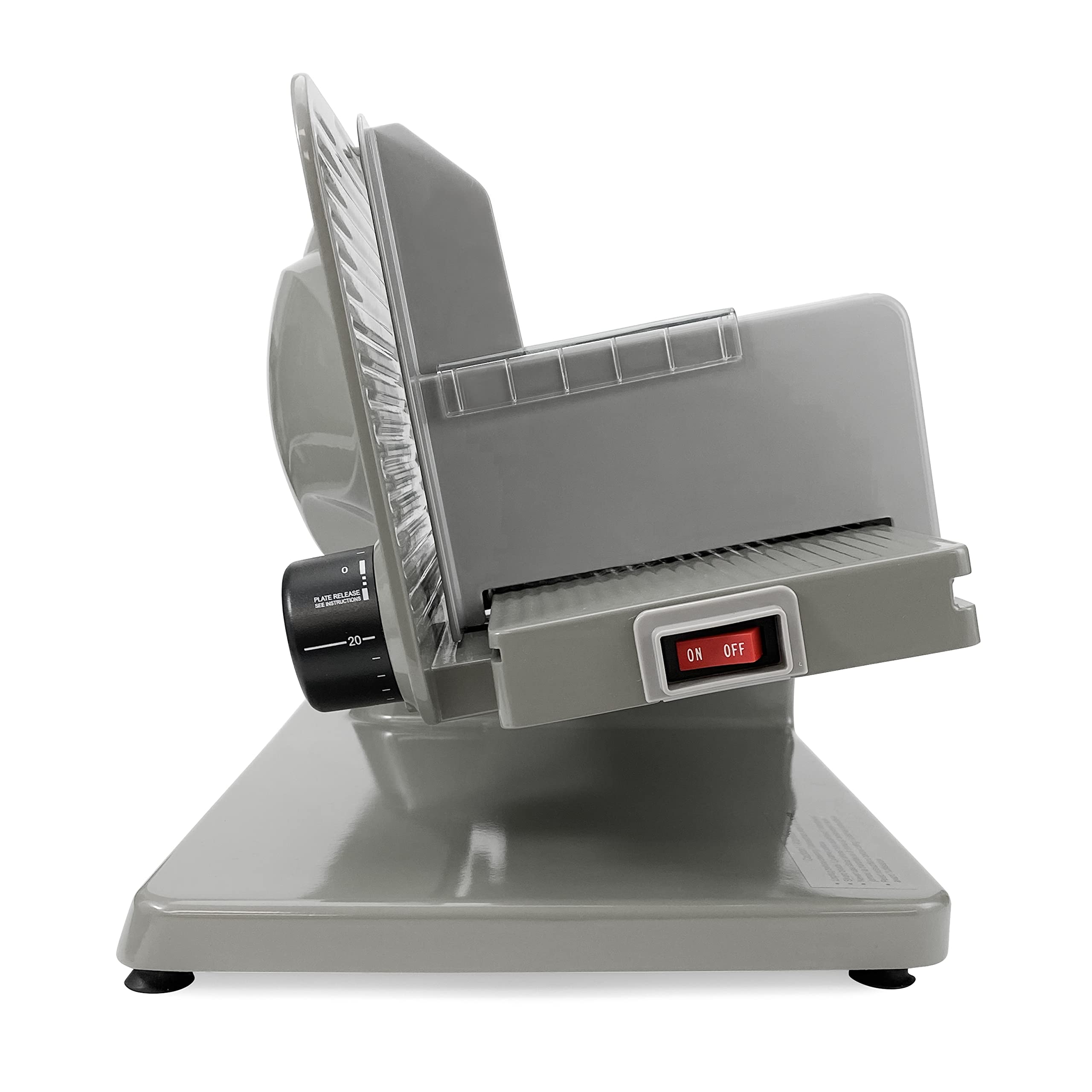 Premium Electric Meat Slicer for Home & Deli Use - 100W Adjustable Thickness Control with 7