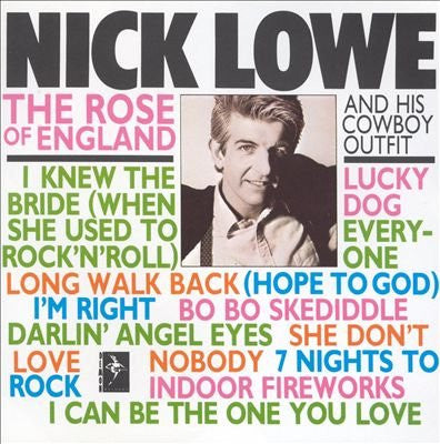 Nick Lowe And His Cowboy Outfit - The Rose Of England LP Album (VG+ Condition) | Vinyl Record for Music Collectors & Vintage Audio Enthusiasts | Perfect for Home Listening & Retro Music Nights