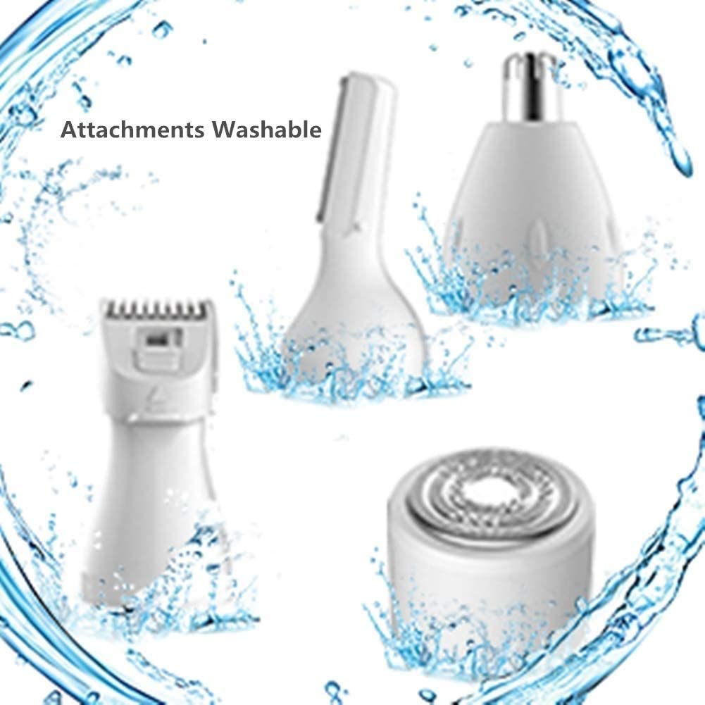 USB Rechargeable Ear Nose Hair Trimmer for Women & Men - Professional Painless Eyebrow & Facial Hair Clipper, Waterproof Nose Hair Remover - Perfect for Travel, Grooming & Personal Care