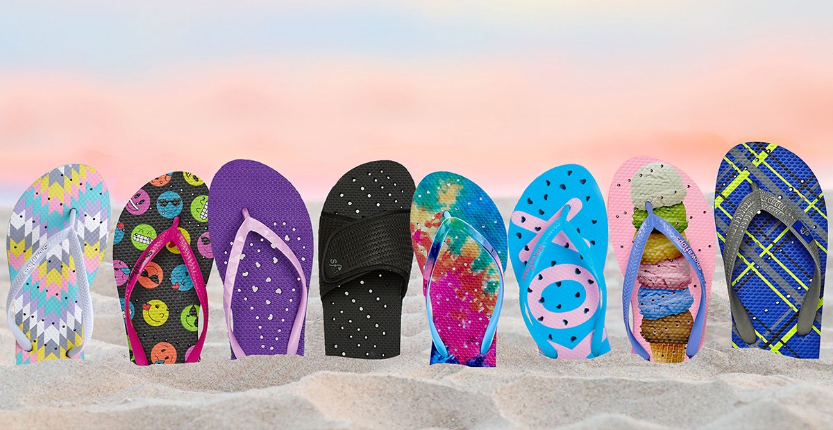 Showaflops Women's Antimicrobial Shower Sandals - Non-Slip Water Shoes for Pool, Beach, Gym & Dorm - Quick-Dry Comfortable Flip Flops for Swimming, Spa & Travel
