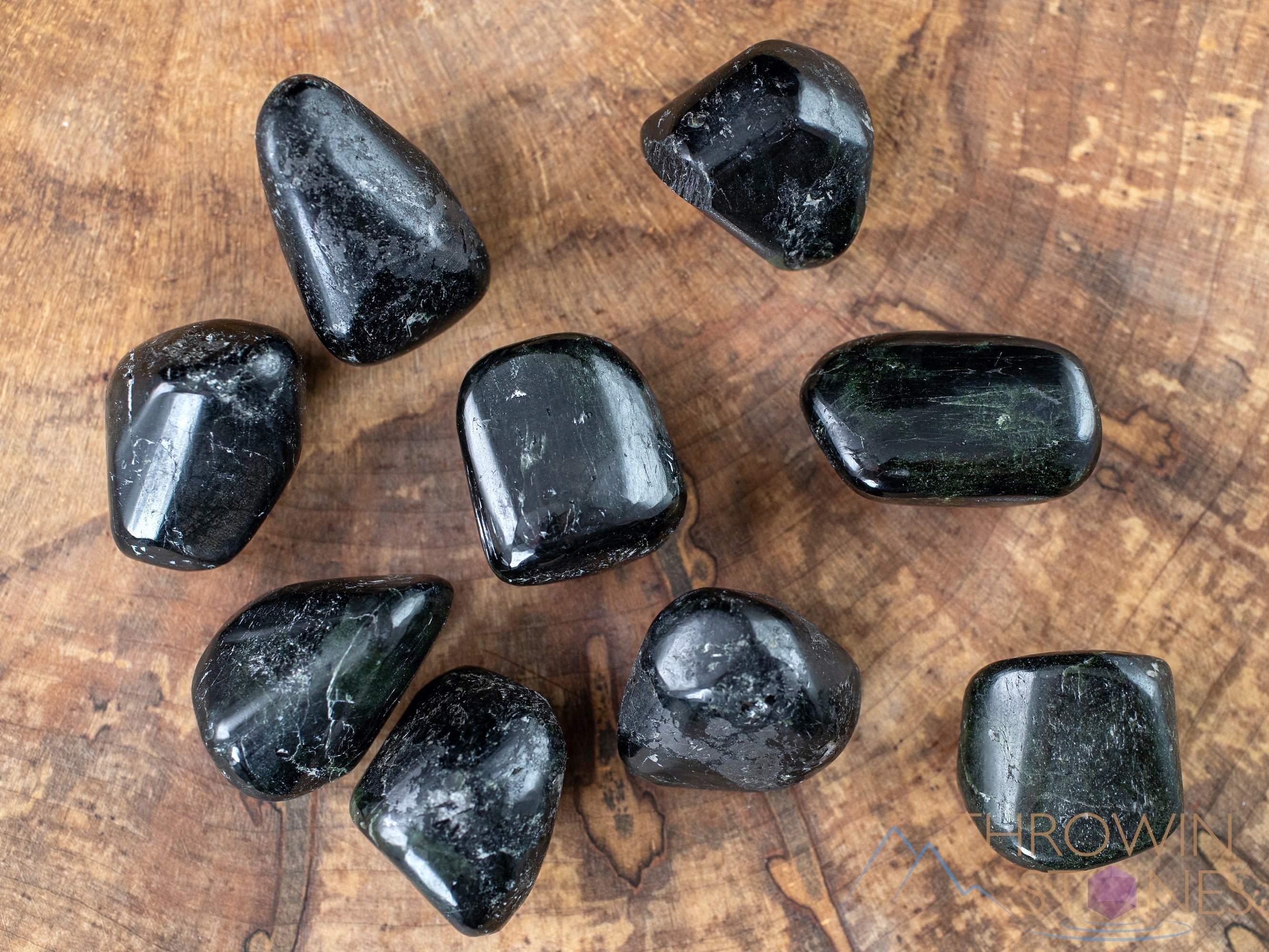 Black Star Diopside Tumbled Stones - Natural Healing Crystals for Meditation, Reiki, and Chakra Balancing - Self Care Gemstones for Relaxation & Spiritual Growth (E1447)